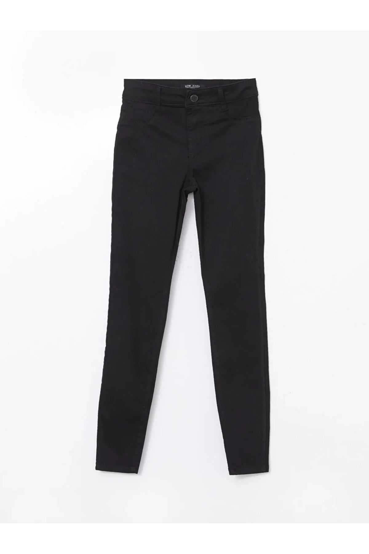 LC Waikiki LCW Jeans Siyah Jüpiter Süper Skinny Fit Kadın Jean Pantolon