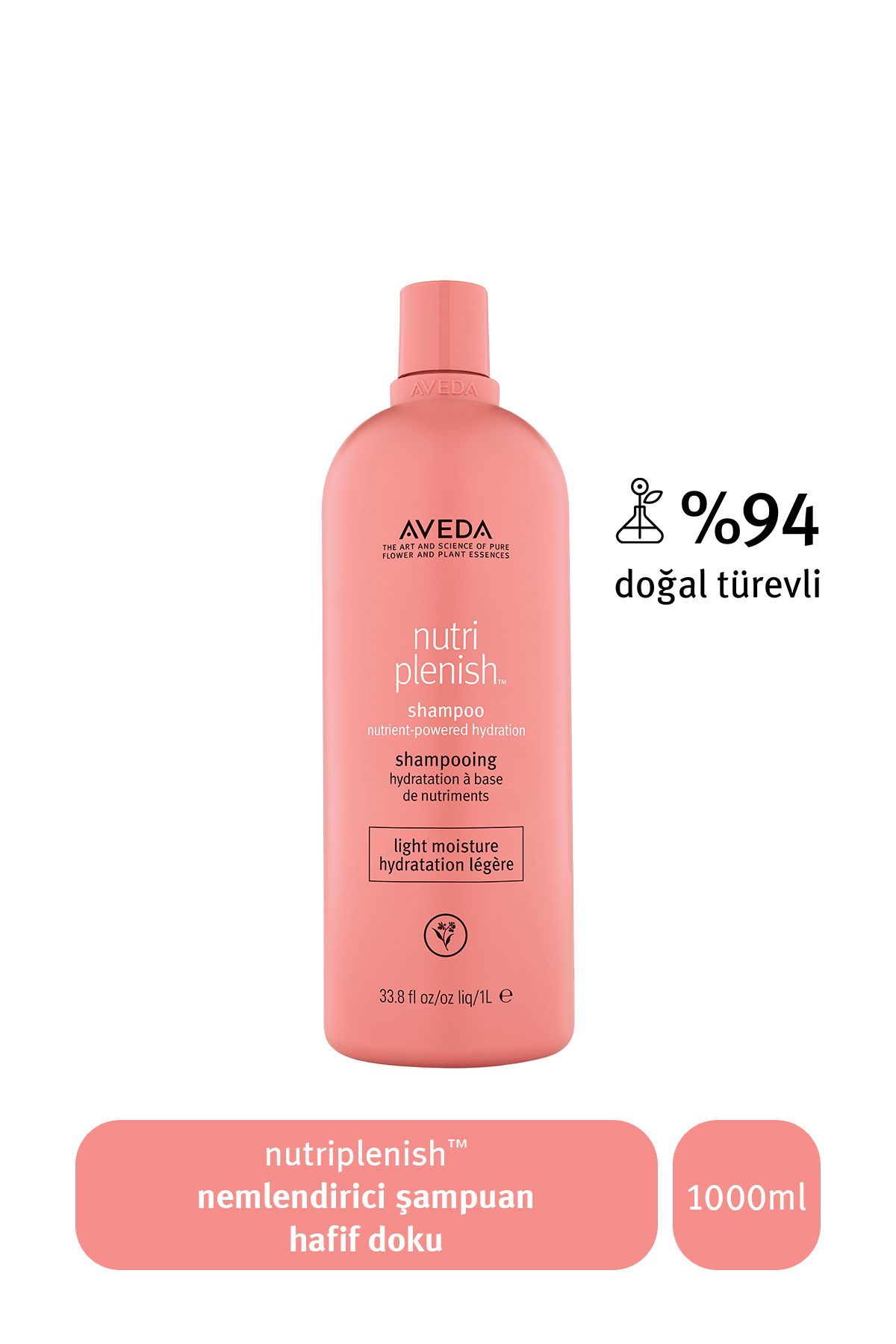 Aveda Nutriplenish Hafif Nemlendirici Şampuan 1000ml