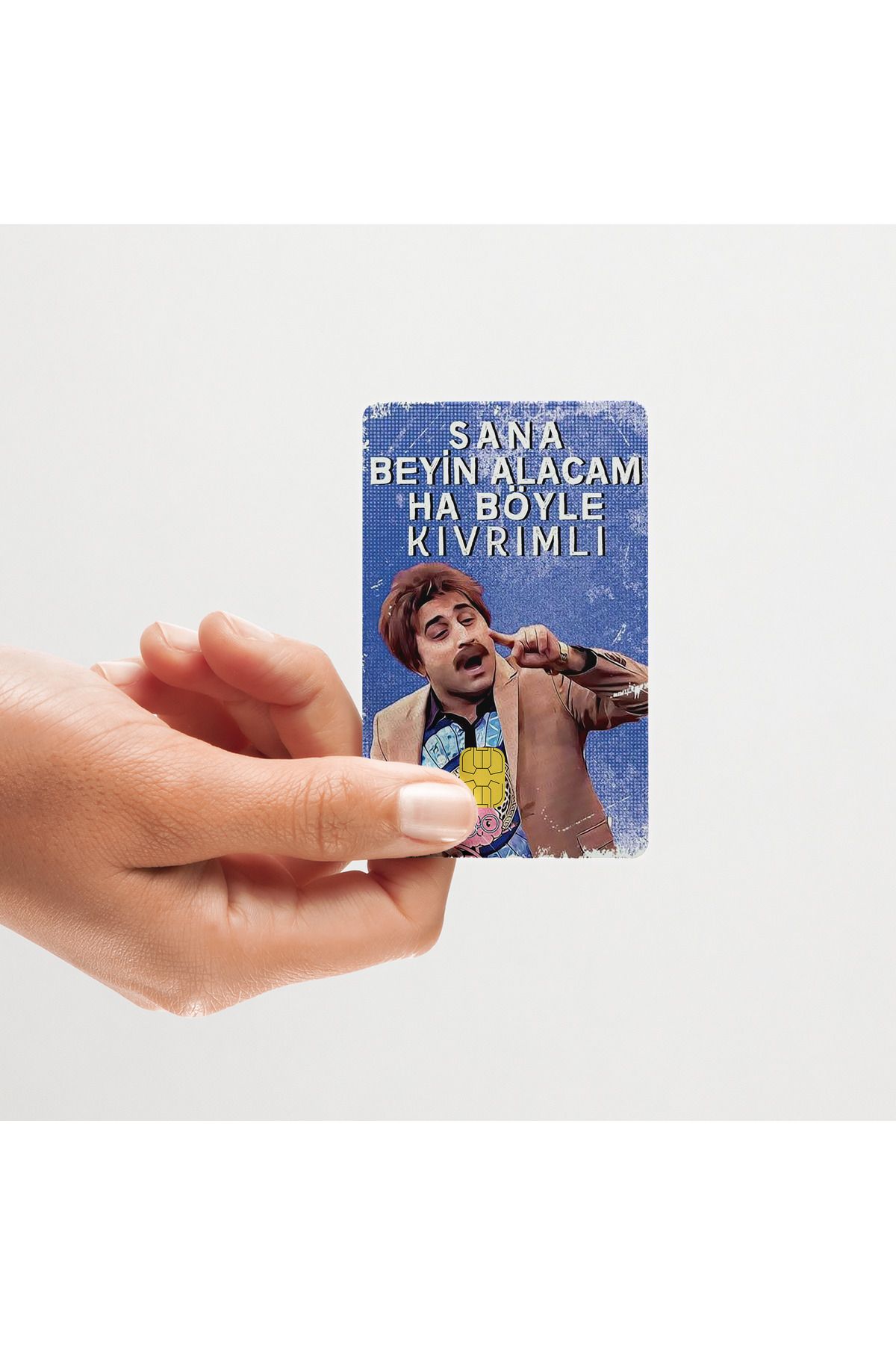 Huggy Craft Sana Beyin Alacam Mizah Tasarımlı Papara, Kredi Kart Kaplama Sticker