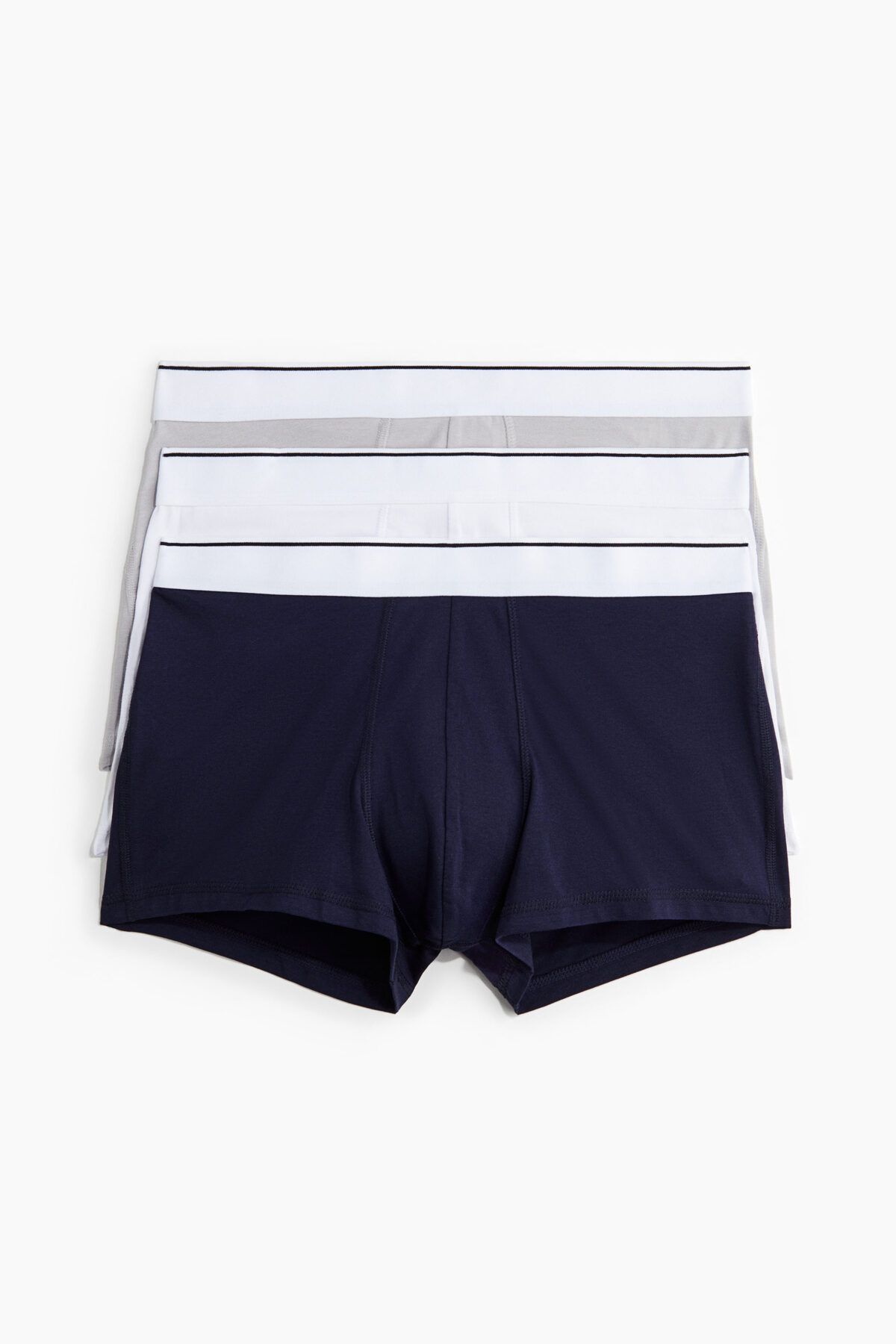 H&M 3'lü Kısa Paça Boxer Şort Lycra®