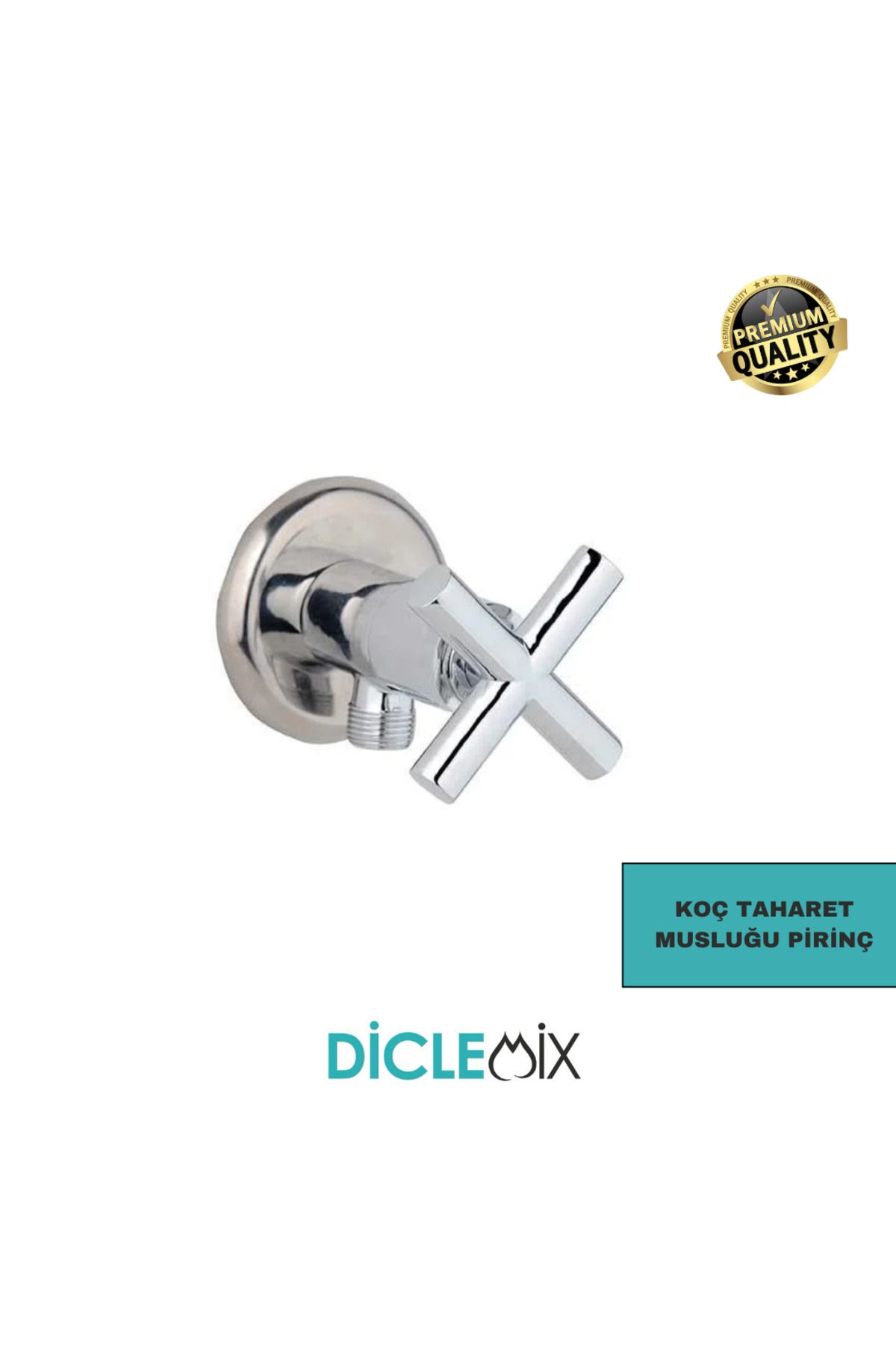 DİCLEMİX Koç Pirinç Taharet Musluğu Ara Musluk Klozet Musluğu