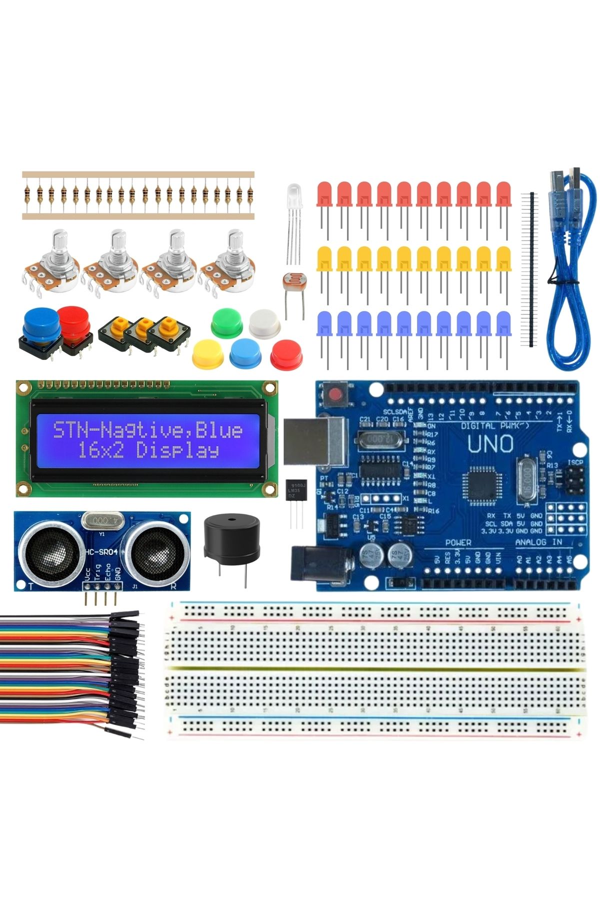 RoboThink Robotik Kodlama Seti 124 Parça (Arduino Temelli, Kutulu ve E-Kitaplı)
