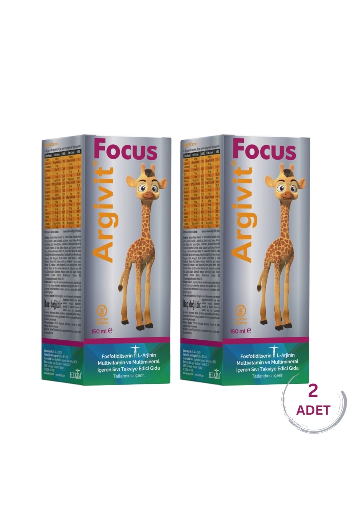 Argivit Focus 150 ml 2 Adet
