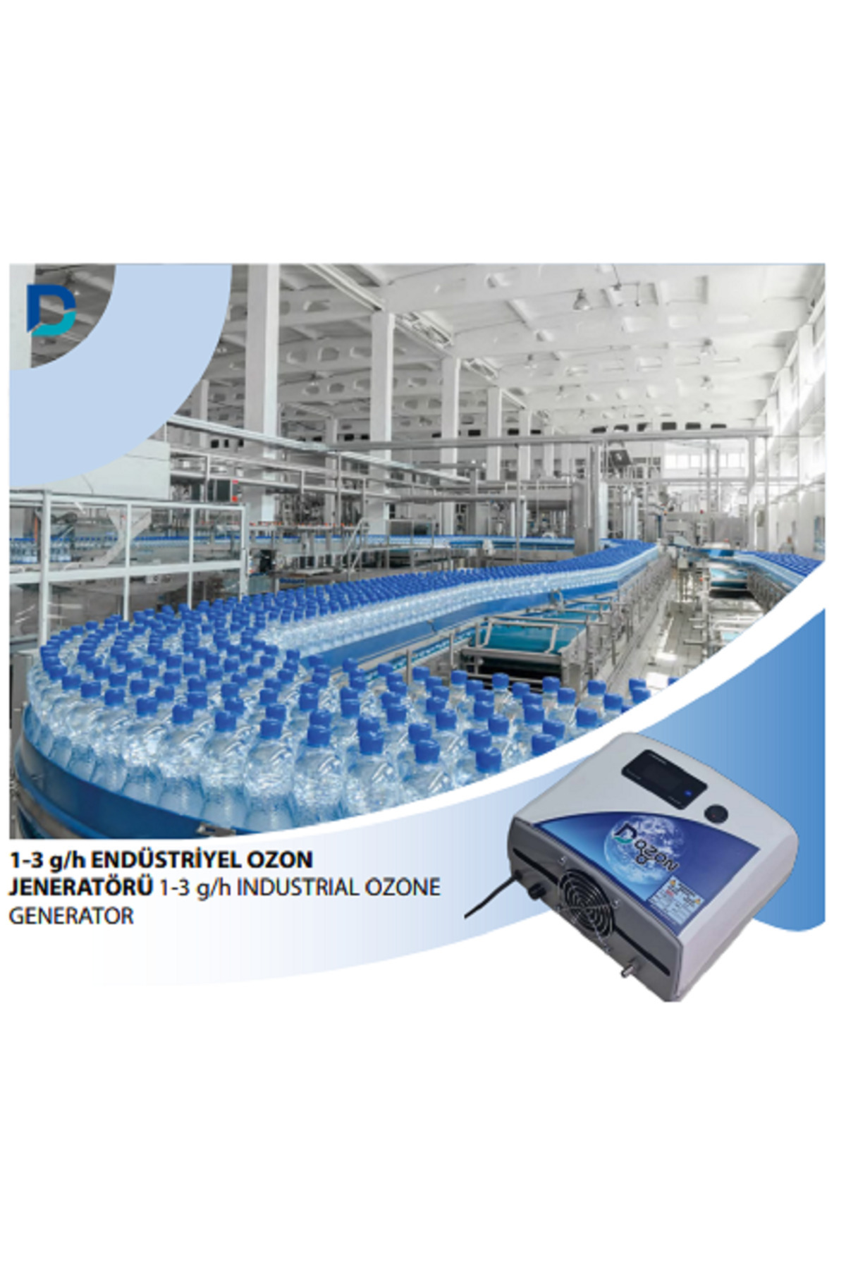 ENDÜSTRİYEL 1g/h  OZON JENERATÖRÜ