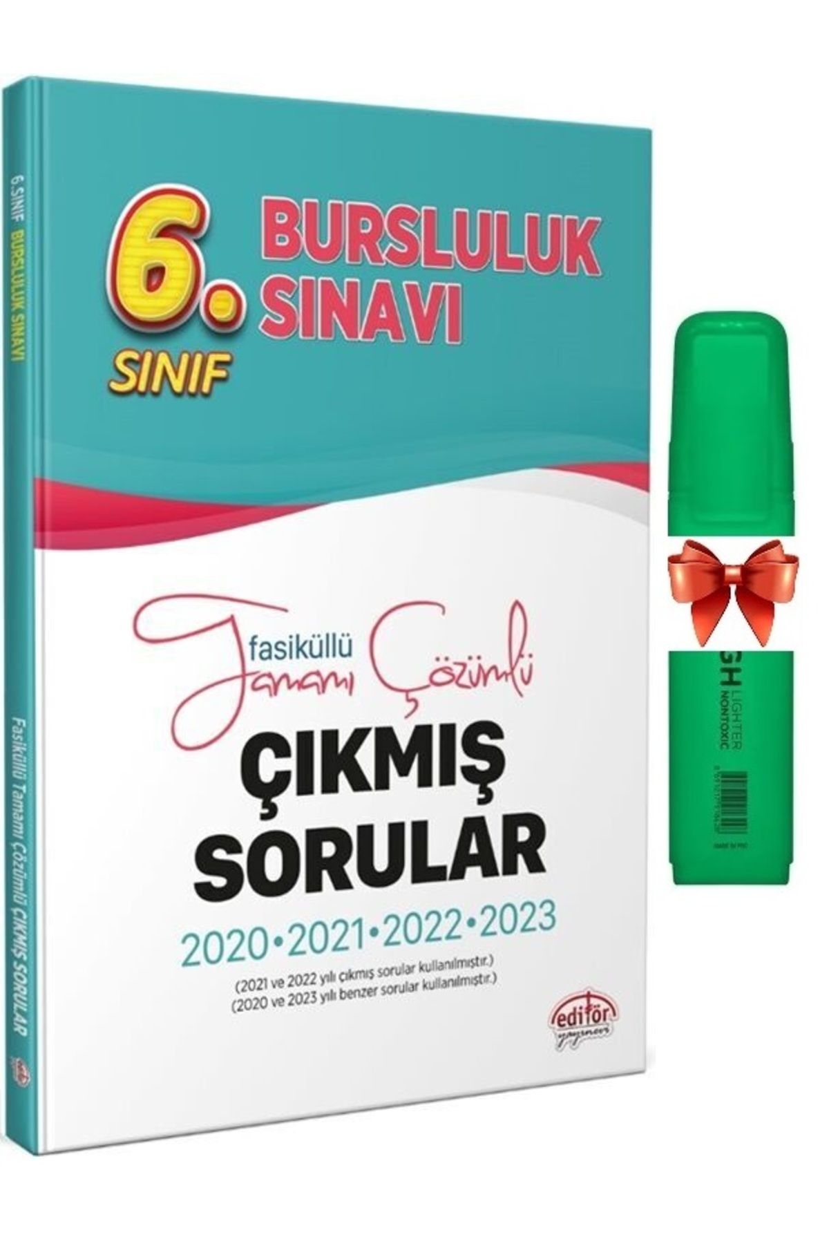 Editör Yayınevi Editör Yayınları 6.Sınıf Bursluluk (2020-2024)Sınavı Çözümlü Çıkmış Sorular(Fosforlu Kalem Hediyeli)