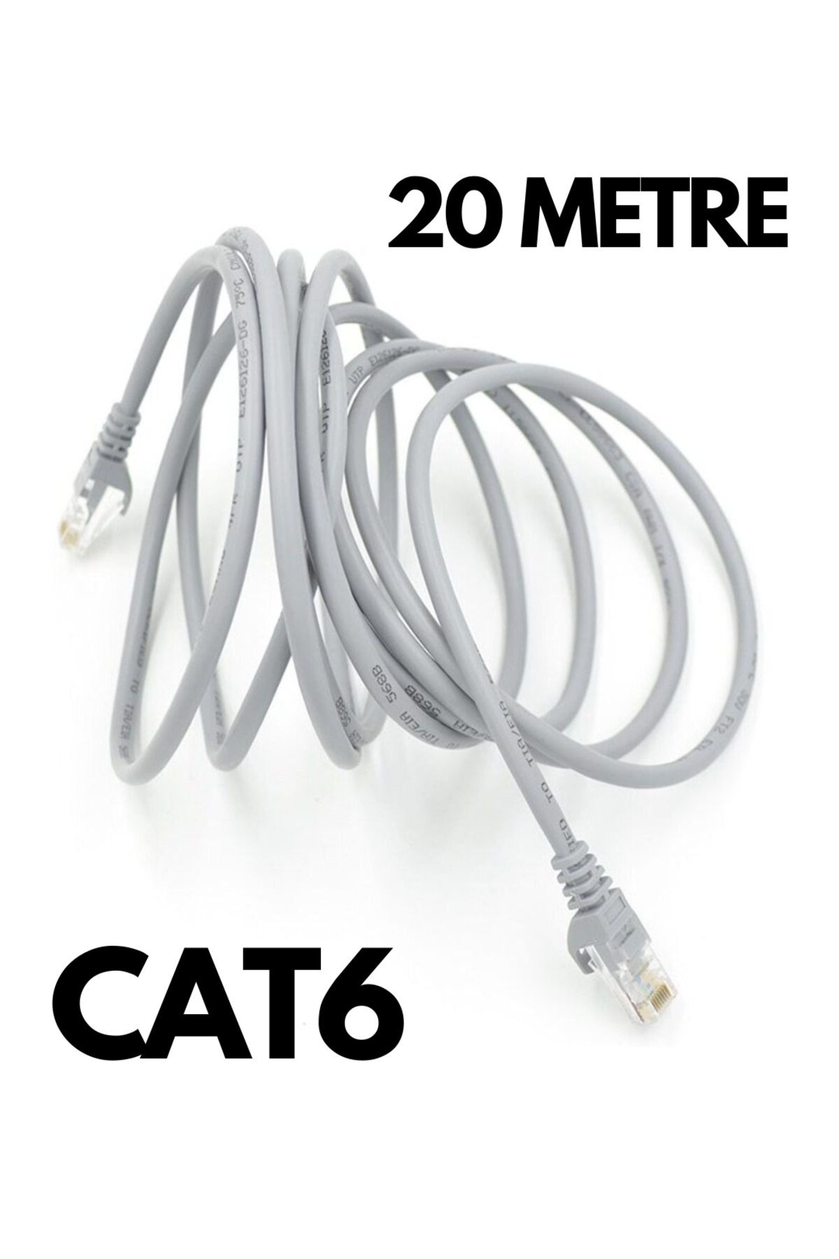 HQ SPEED 20 Metre Cat6 Ethernet Kablosu - 1000 Mbps Yüksek Hızlı Rj45 Patch Internet Kablosu