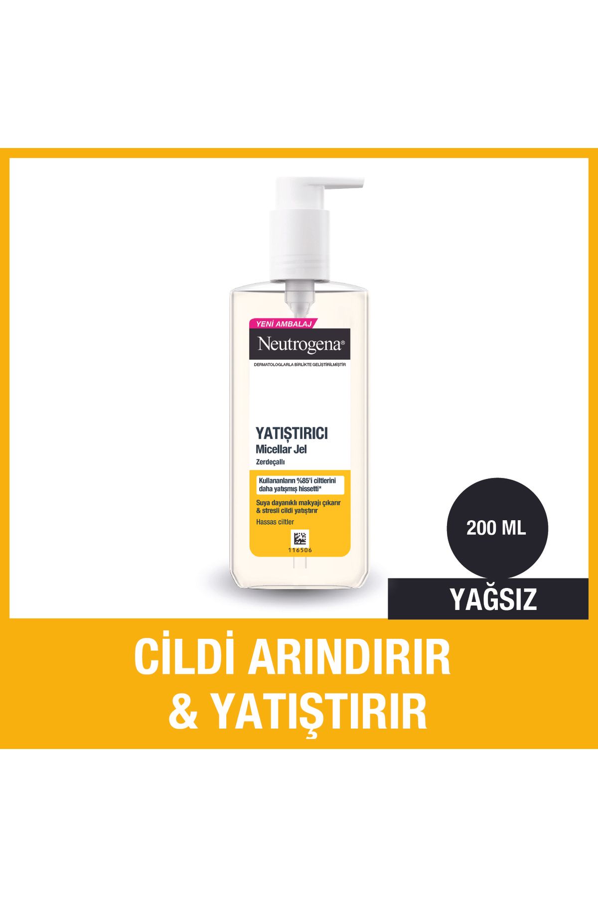 Neutrogena Soothing Clear Micellar Makyaj Temizleme Jeli 200 ml