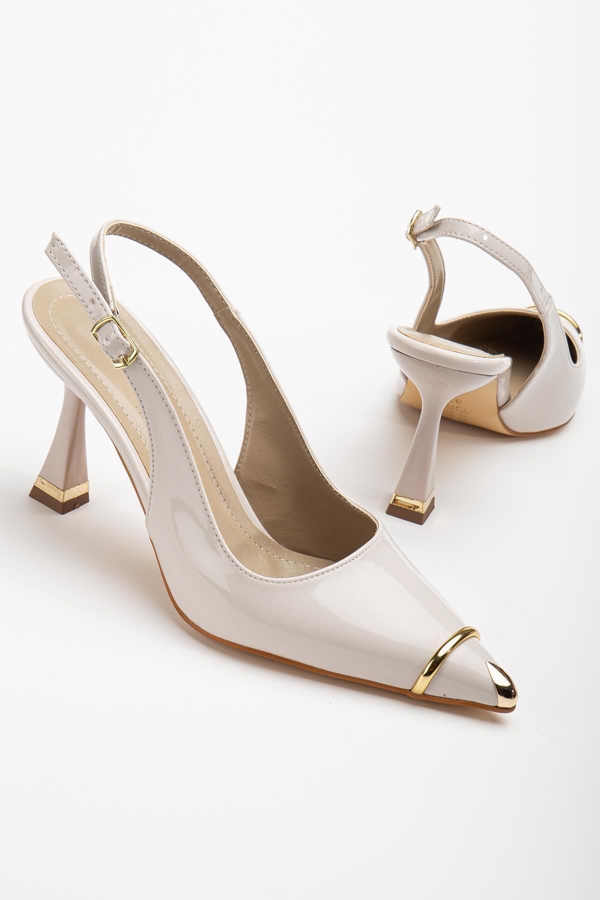 SUİNS SHOES Suins Jessa Model Kadın Topuklu Burnu Metal Detaylı Stiletto Ayakkabı
