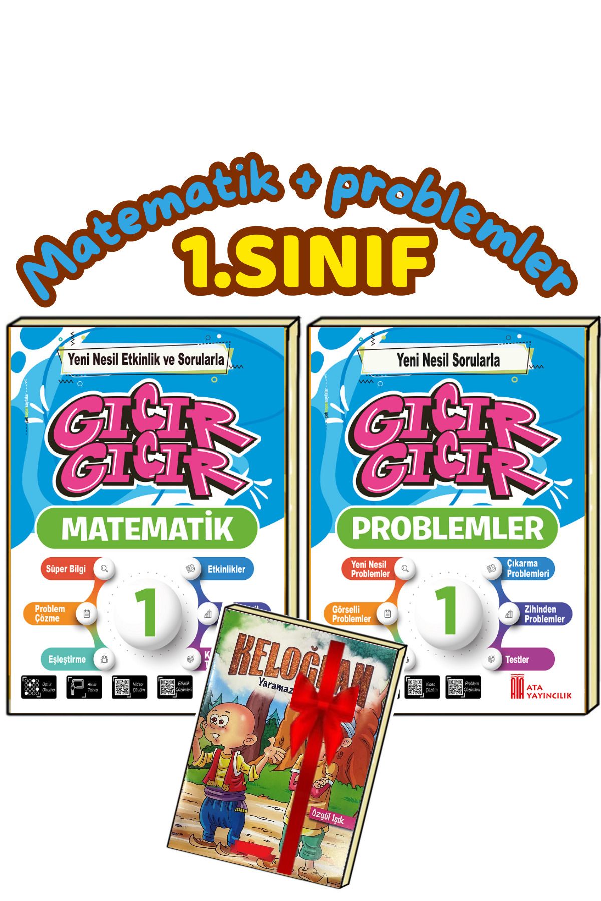 Ata Yayıncılık 1. Sınıf Yeni Nesil Etkinlik Çalışma Yaprakları Matematik-problemler