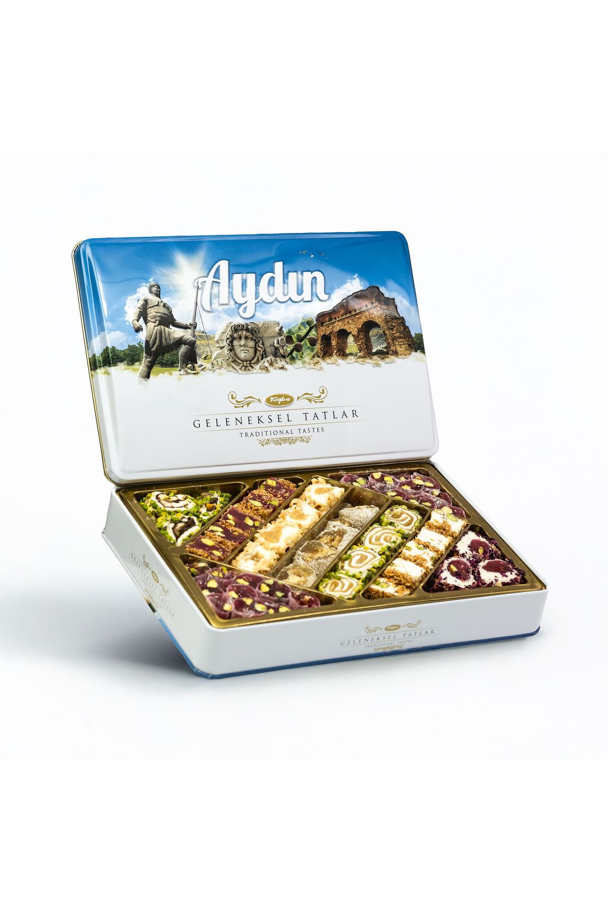 Tuğba Kuruyemiş Geleneksel Tatlar Metal Kutu 540 Gr (aydın)