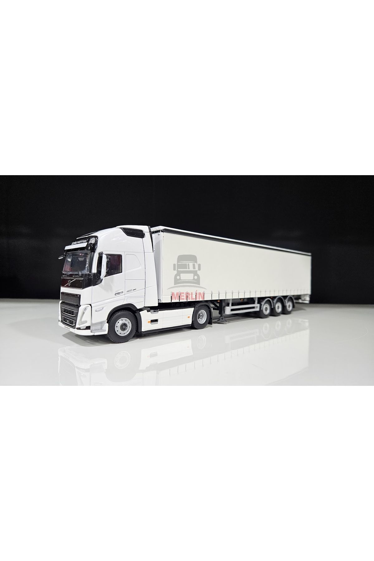 Wsi Model 1/50 Volvo FH5 4X2 Beyaz + Perdeli / Tenteli Dorse Tır Çekici