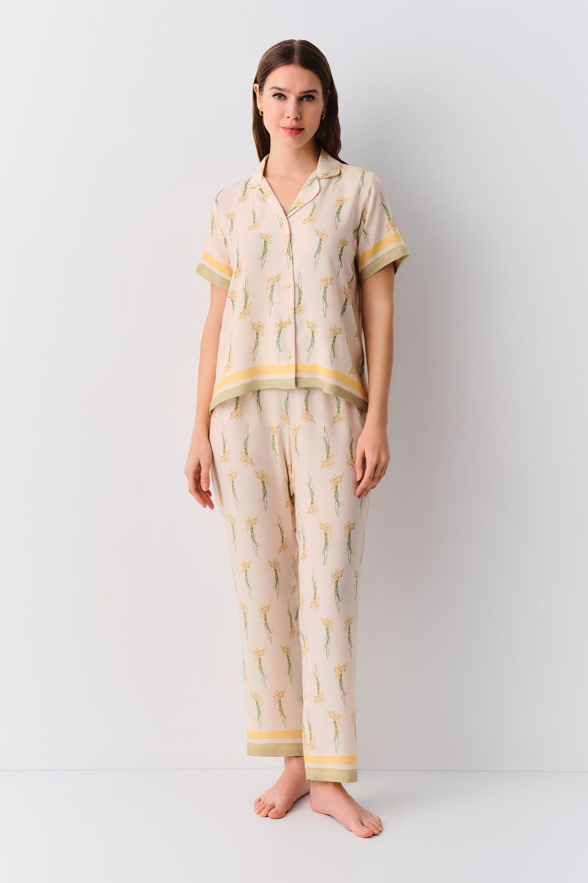 Suwen Elegant Maskülen Pijama Takımı