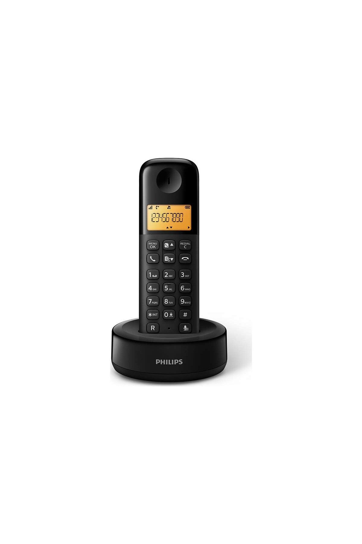 Philips D1601b/01 Kablosuz Dect Telsiz Telefon Siyah