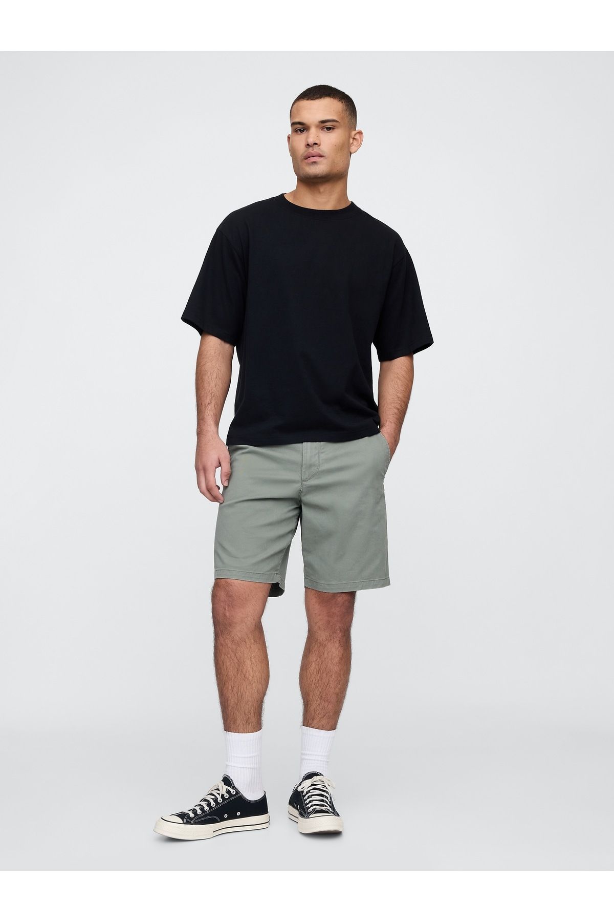 GAP Erkek Yeşil Essential Khaki Şort