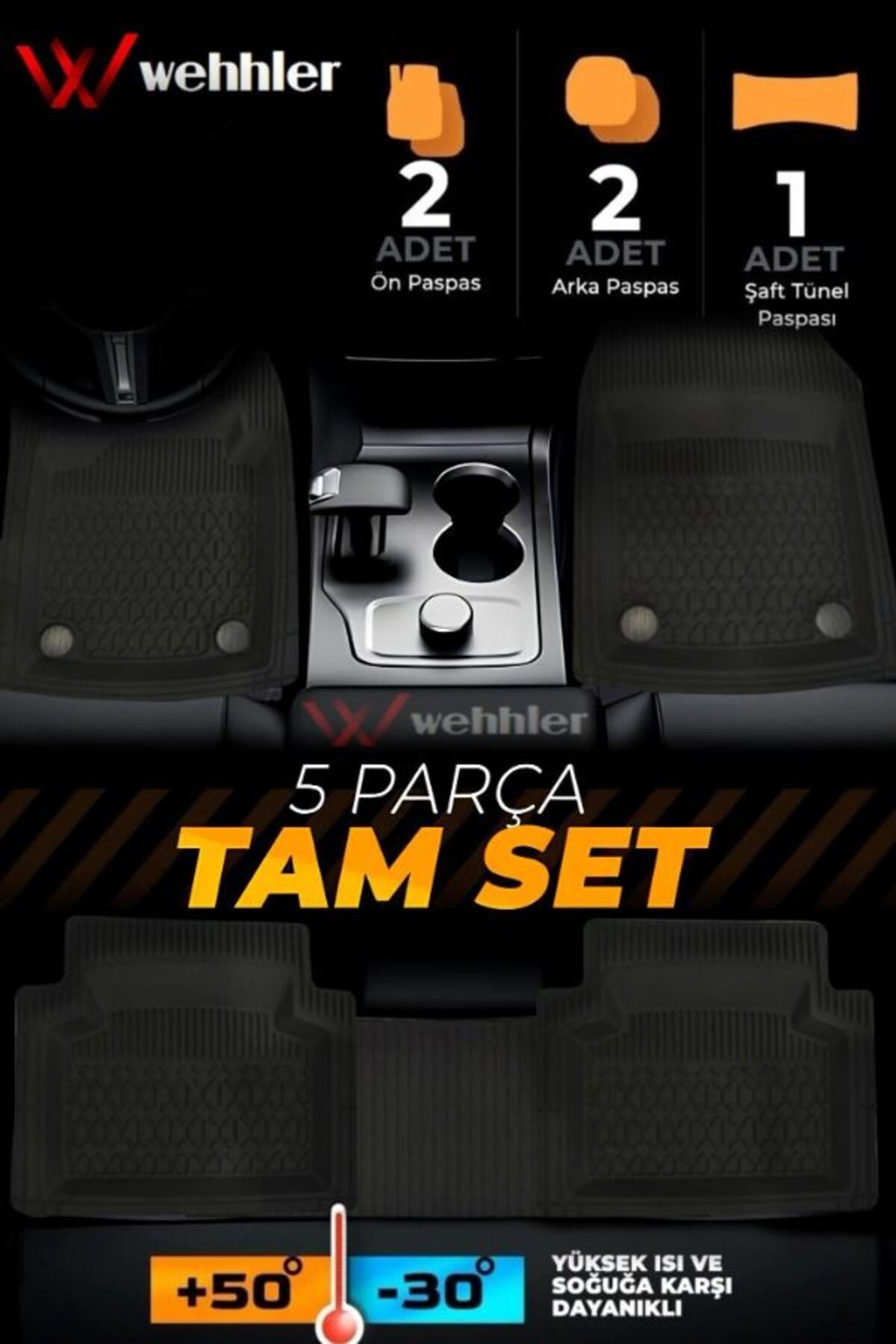 WEHHLER Chery Omoda 5 2023-2024 C.R.B Kaliteli Derin Havuzlu Kesilebilir Paspas