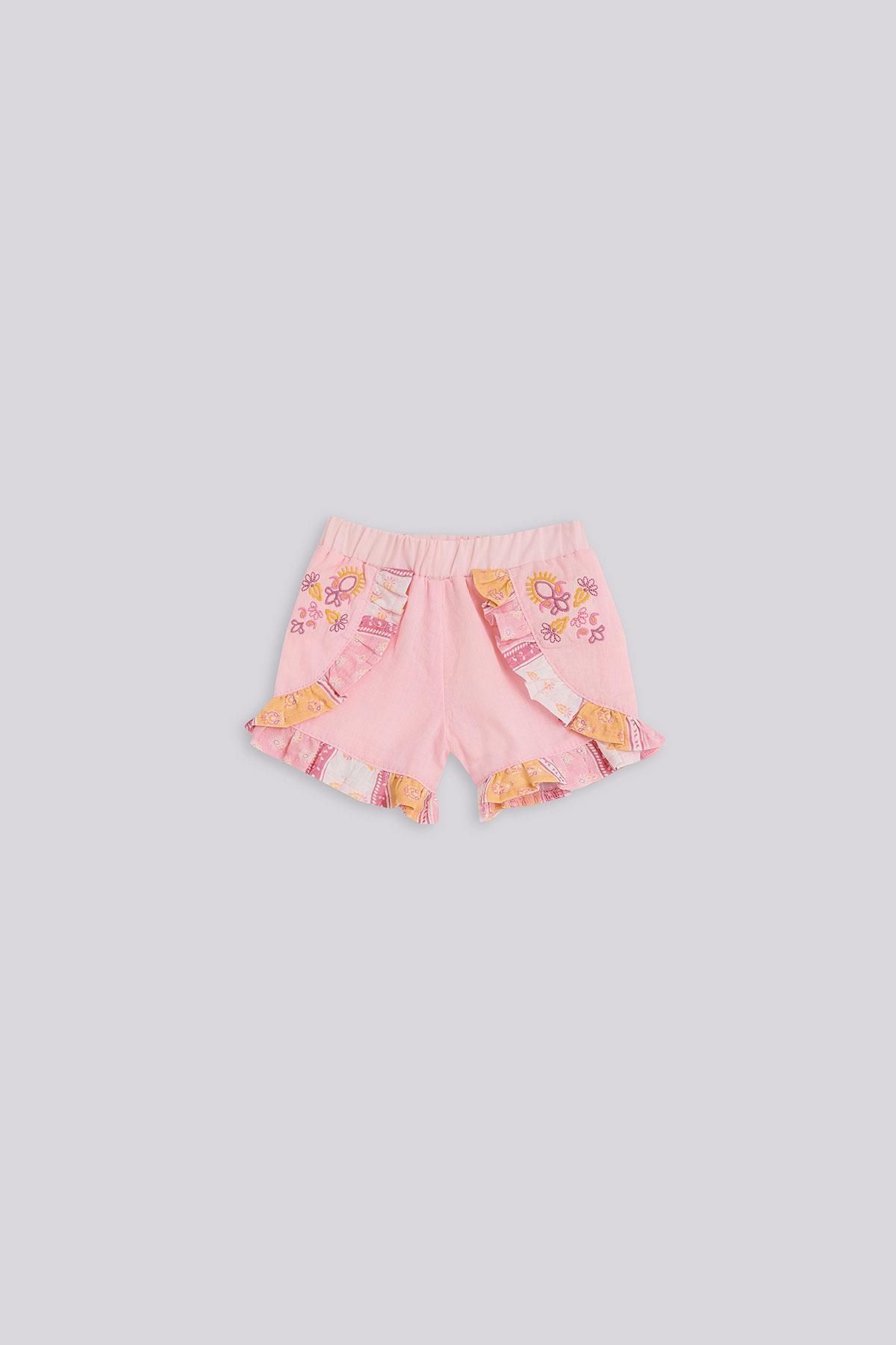 Layette BG Store Kız Bebek Pembe Şort