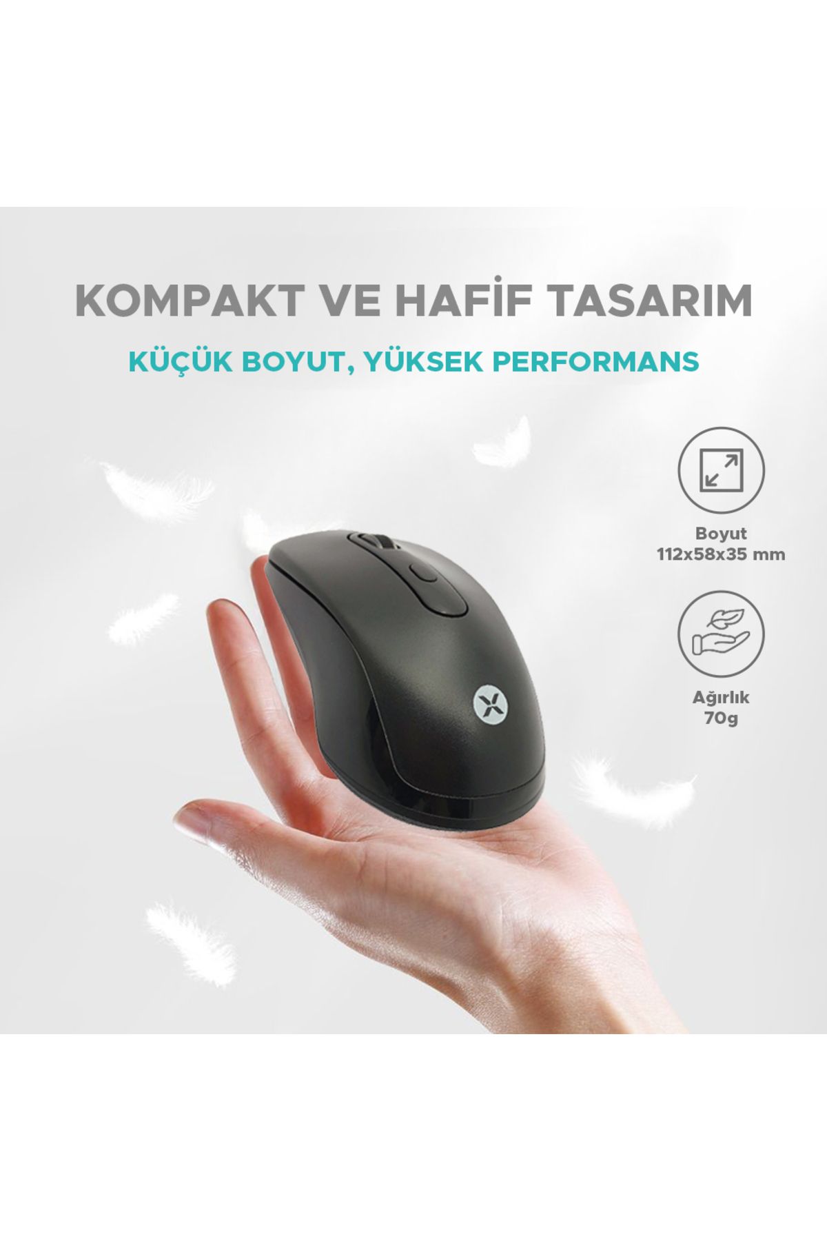 Dexim Mw-036 Kablosuz Mouse-siyah