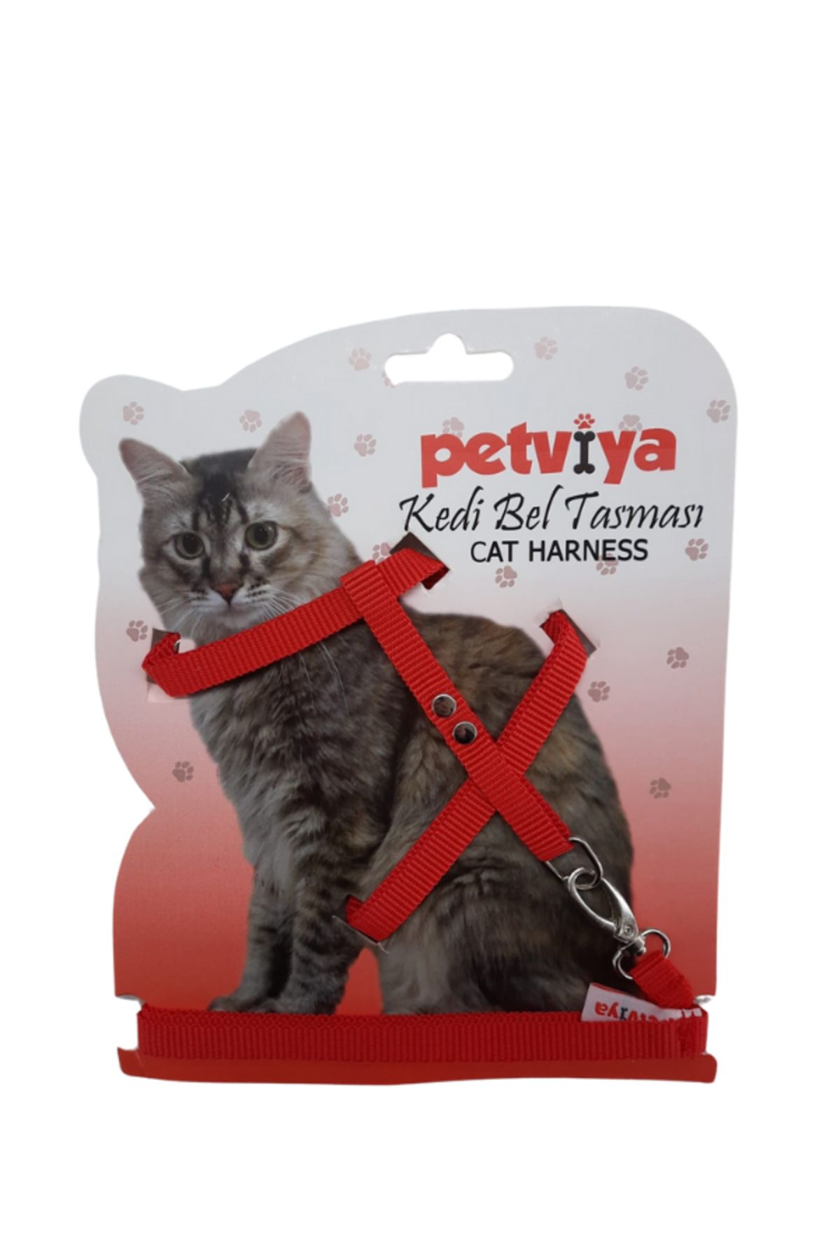 KRT Kedi Göğüs / Bel Tasması - Kırmızı