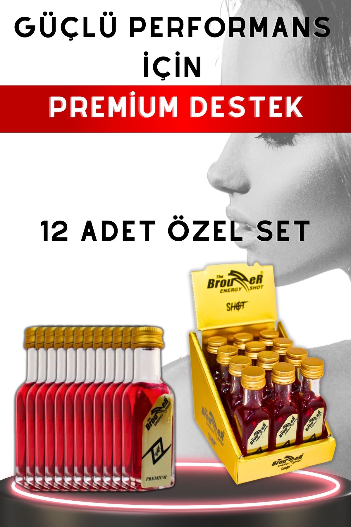 the brouzzer energy The Brouzzer Shot Içecek 20ML - 12'Lİ EKONOMİK SET Erkekler Için Düşük Kalorili ve Performans Artışı