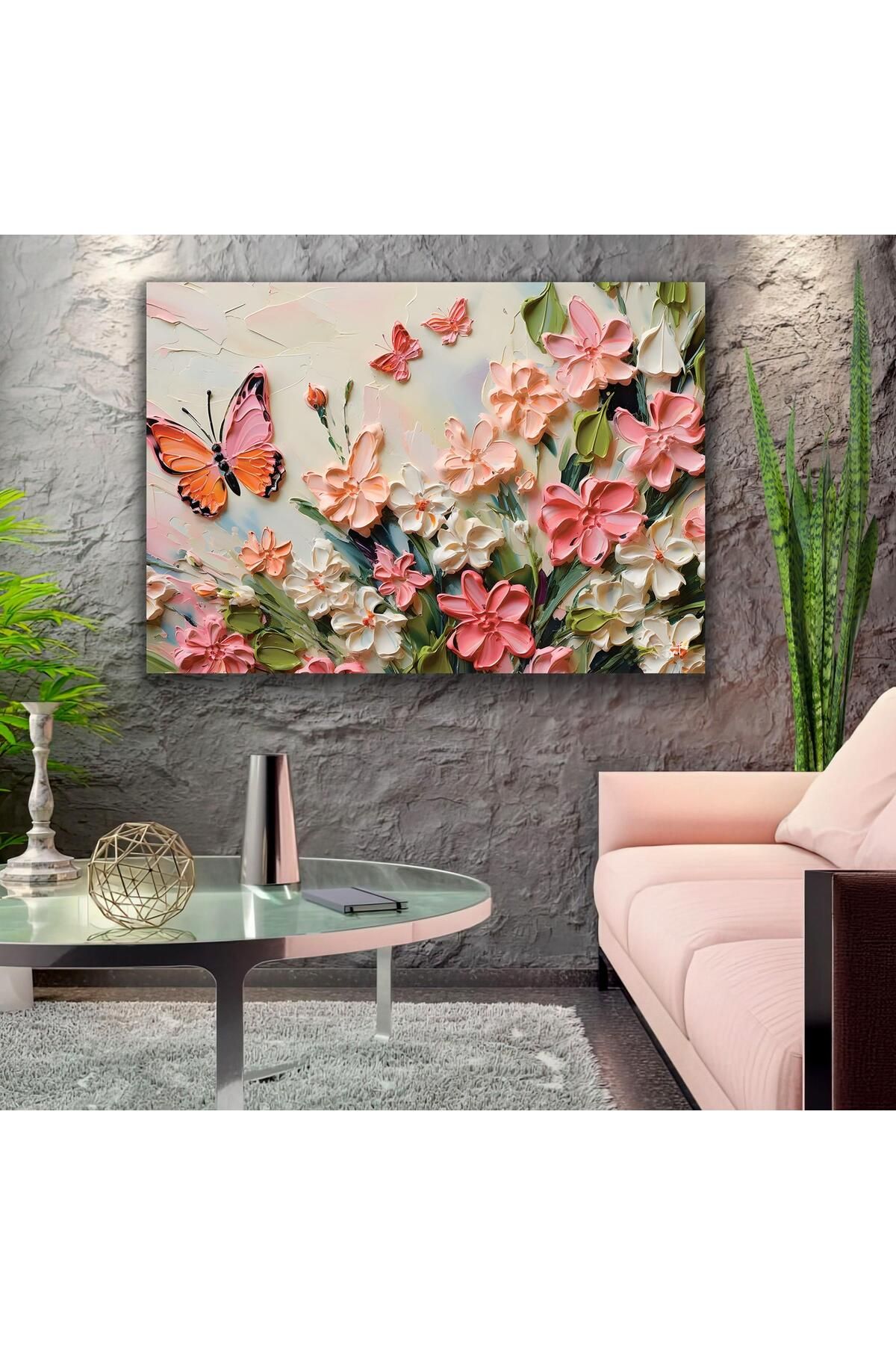 EMYA HOME Renkli Çiçekler Kanvas Tablo