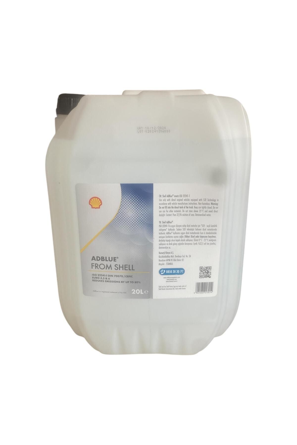 Shell Adblue - 20 Litre Üretim Yılı:2025