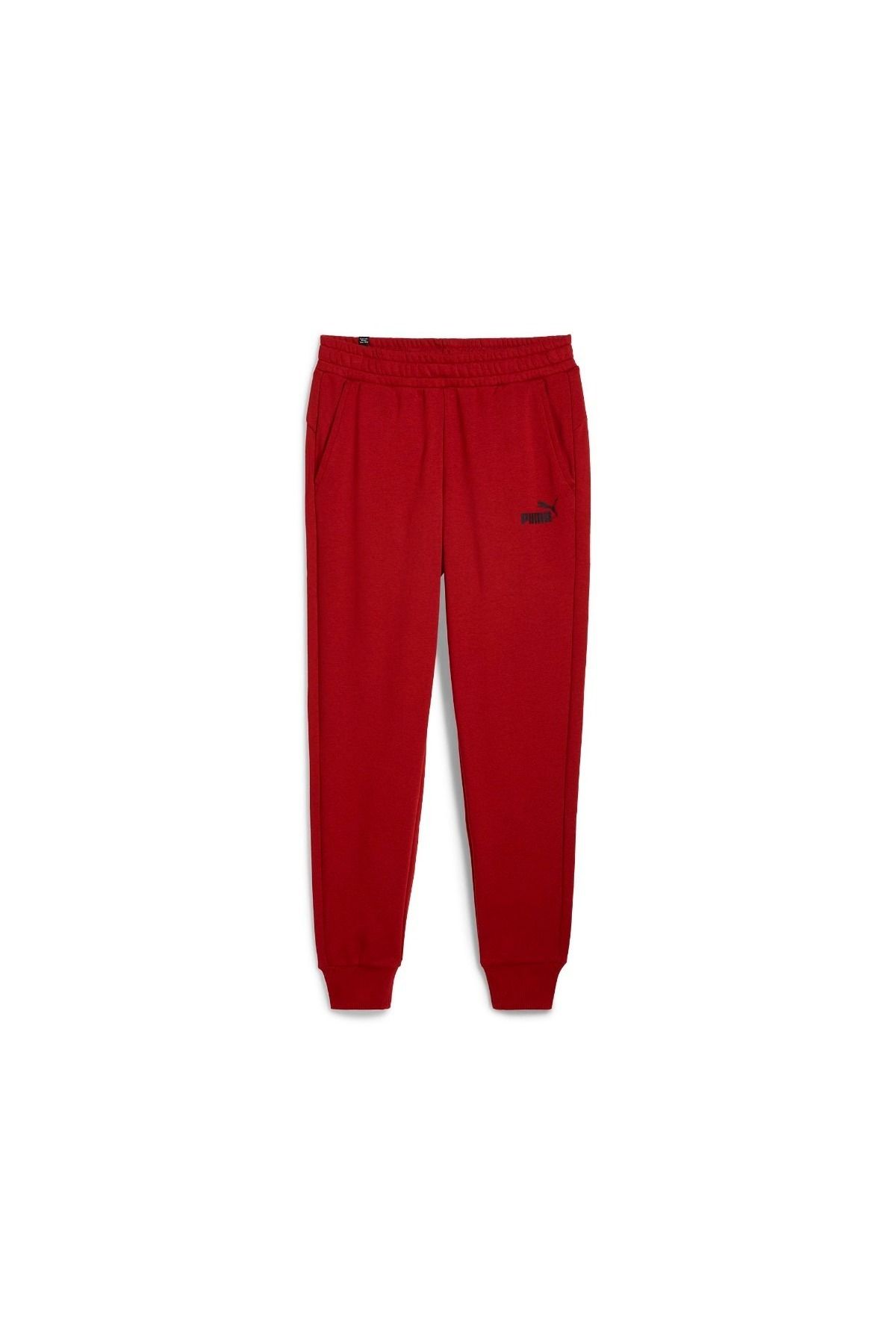 Puma Essentials Logo Erkek Kırmızı Eşofman Altı