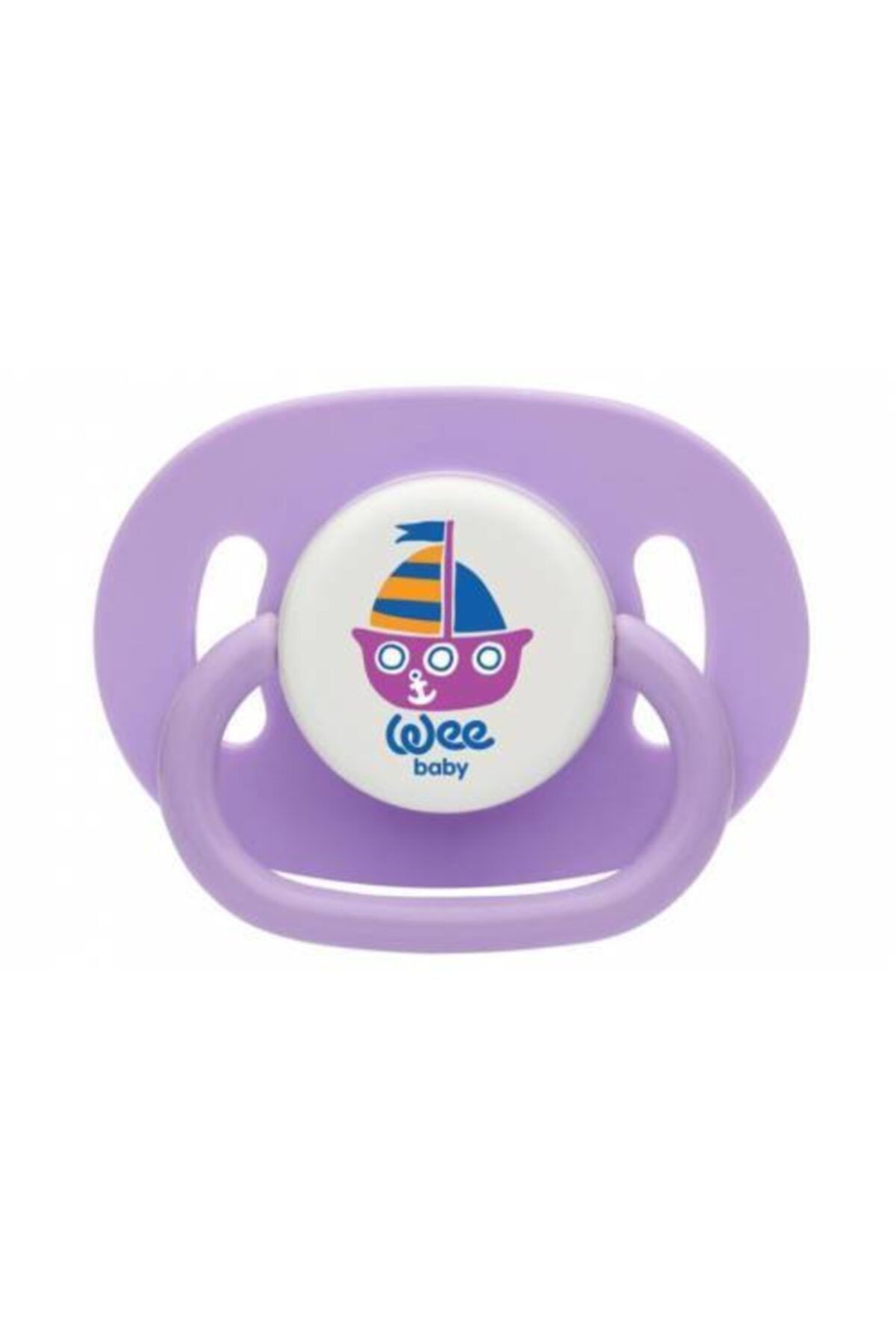 Wee Baby 831 Silikon Kiraz Uçlu Oval Gövdeli Emzik No :3 Lila 18 Ay