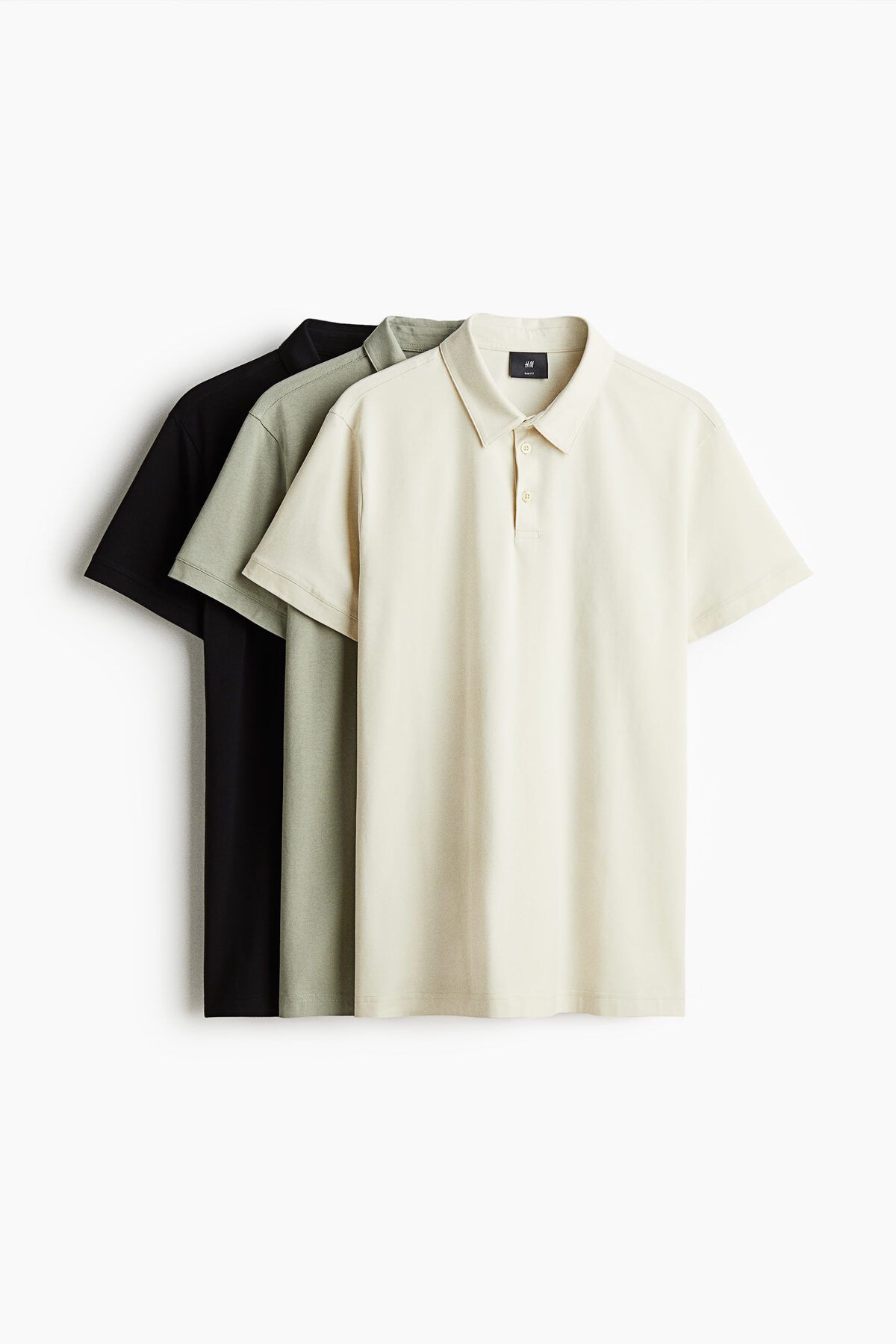 H&M 3'lü Polo Tişört Slim Fit