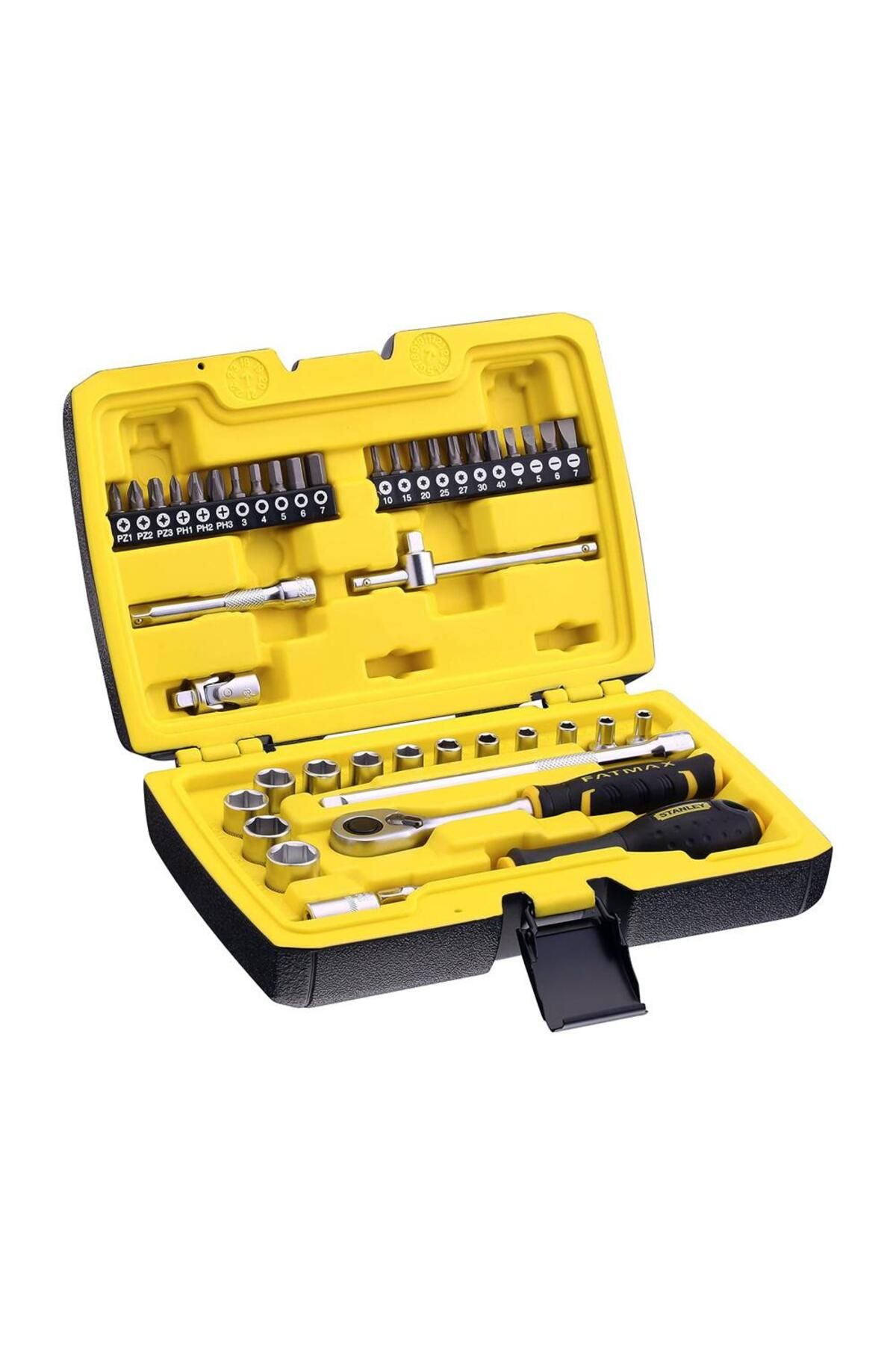 Stanley Fatmax 6 Köşe 1/4" Lokma/Bits Uçlu Anahtar Takımı 42 Parça