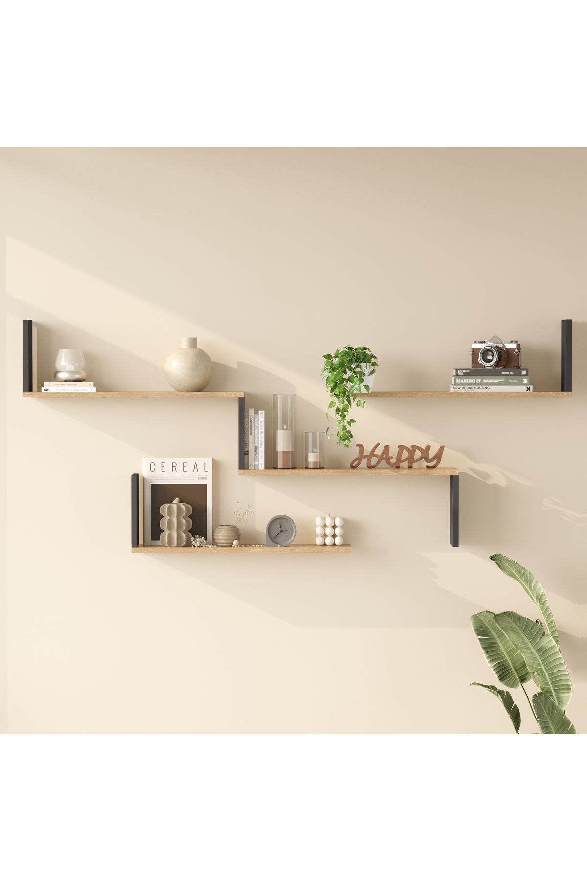 Yurudesign Shelf 28 Duvar Rafı Sepet-Antrasit WL28-SA