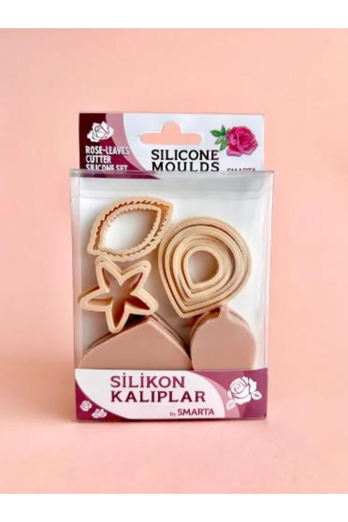 Smarta Silikon Kalıp-çiçekler:gül&yaprak