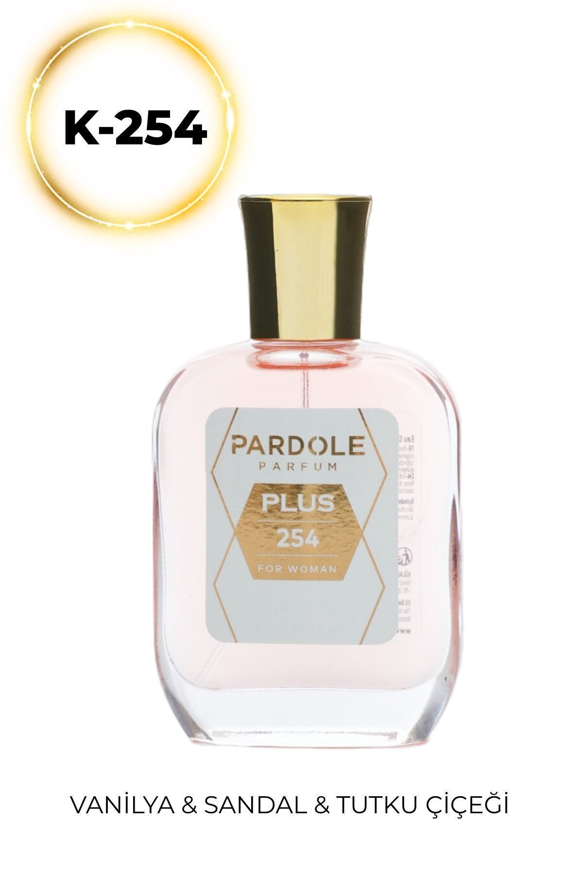 PARDOLE Afrodit K-254 Floral, Tatlı, Odunsu Favoris Kadın Parfüm - 50 ml - Vanilya, Sandal, Tutku Çiçeği