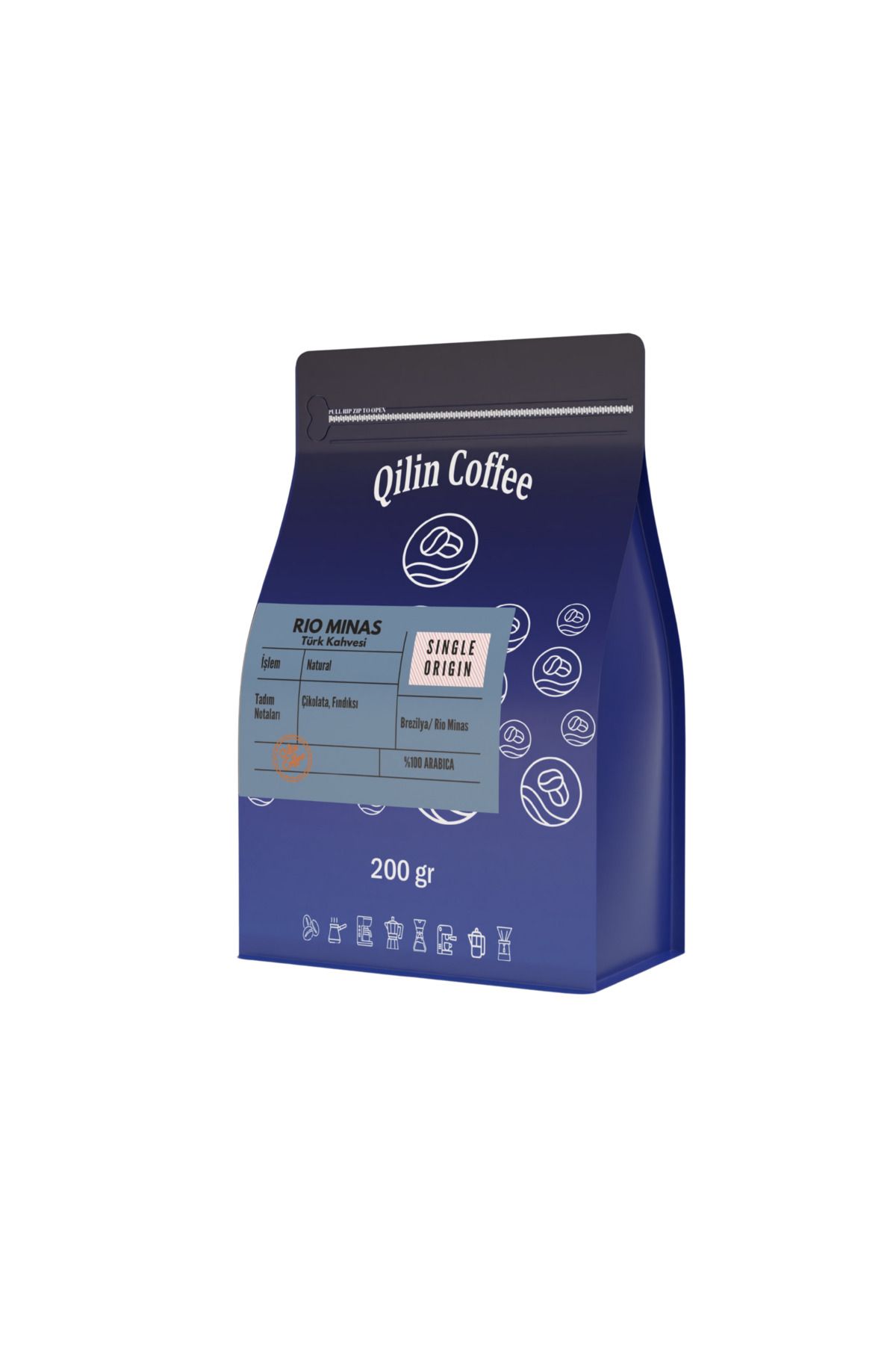 Qilin Coffee Rio Minas Türk Kahvesi 200g