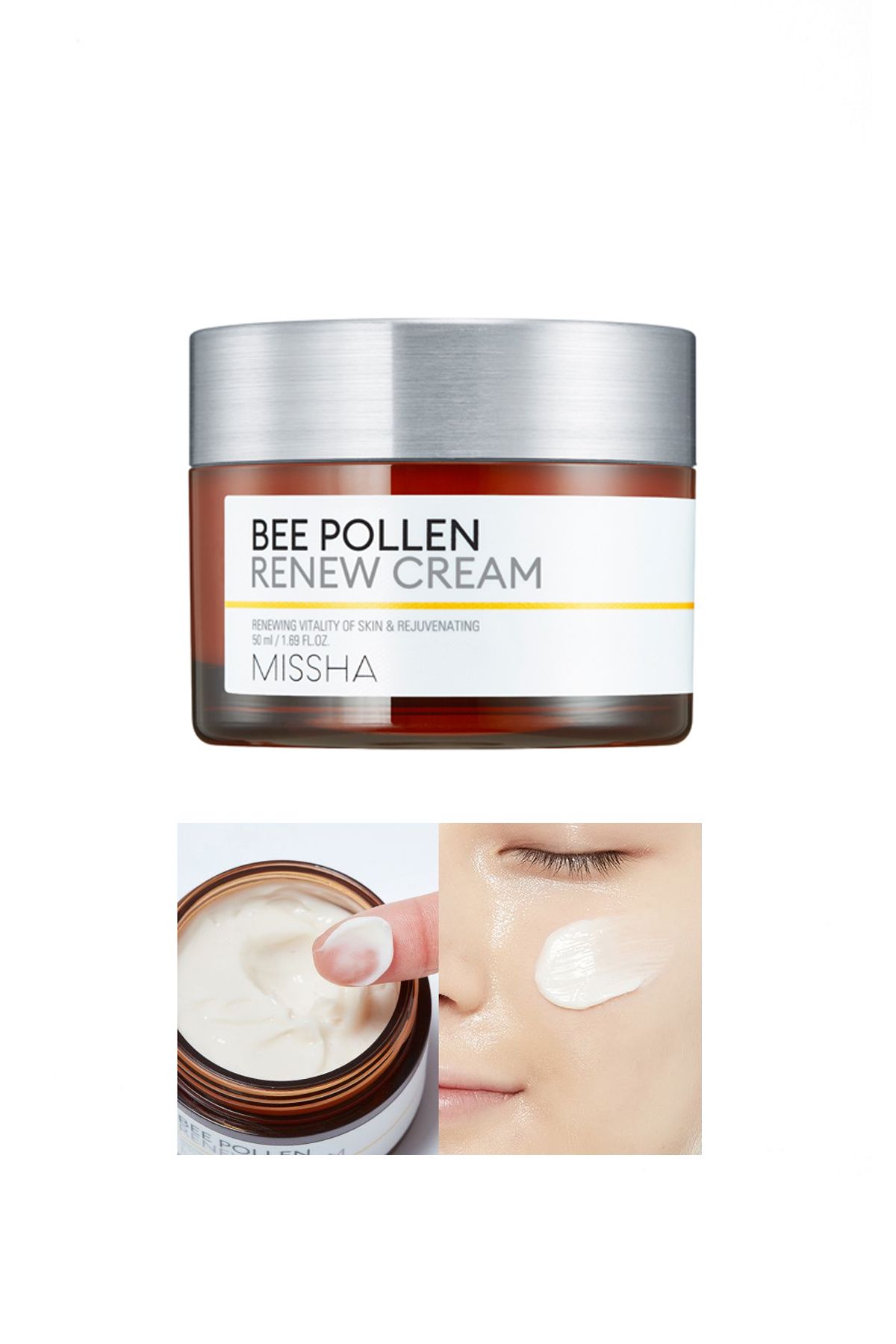 Missha Arı Poleni İçeren Yoğun Besleyici Nemlendirici Krem 50ml Bee Pollen Renew Cream