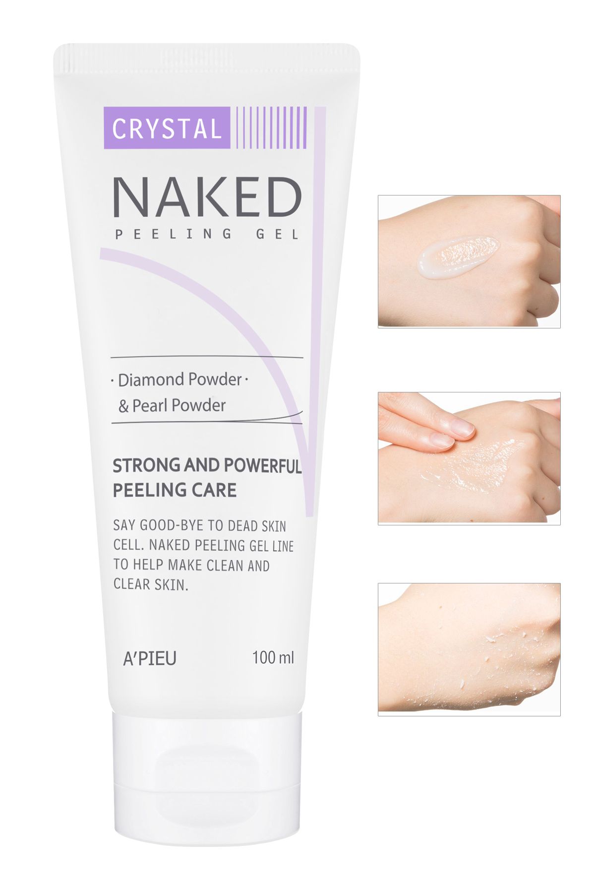 Missha Elmas Tozu İçeren Arındırıcı Peeling Jel 100ml A'PIEU Naked Peeling Gel (Crystal)