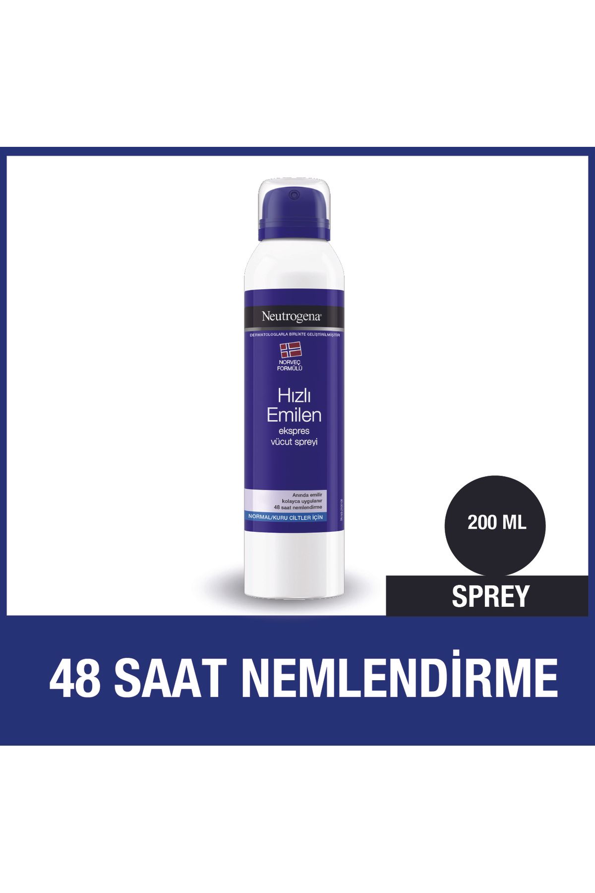 Neutrogena Deep Moısture Ekspress Vücut Spreyi 200ml Kuru Ciltler