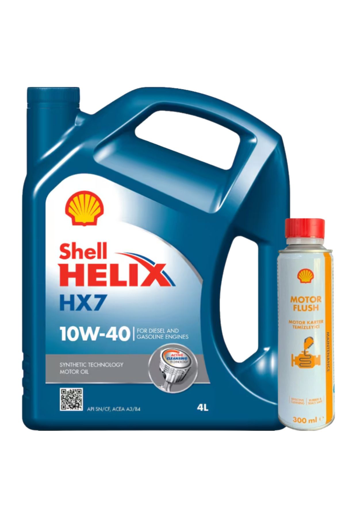 Shell Helix HX7 10W-40(2023)/Shell Flush Engine Karter Temizleyizi