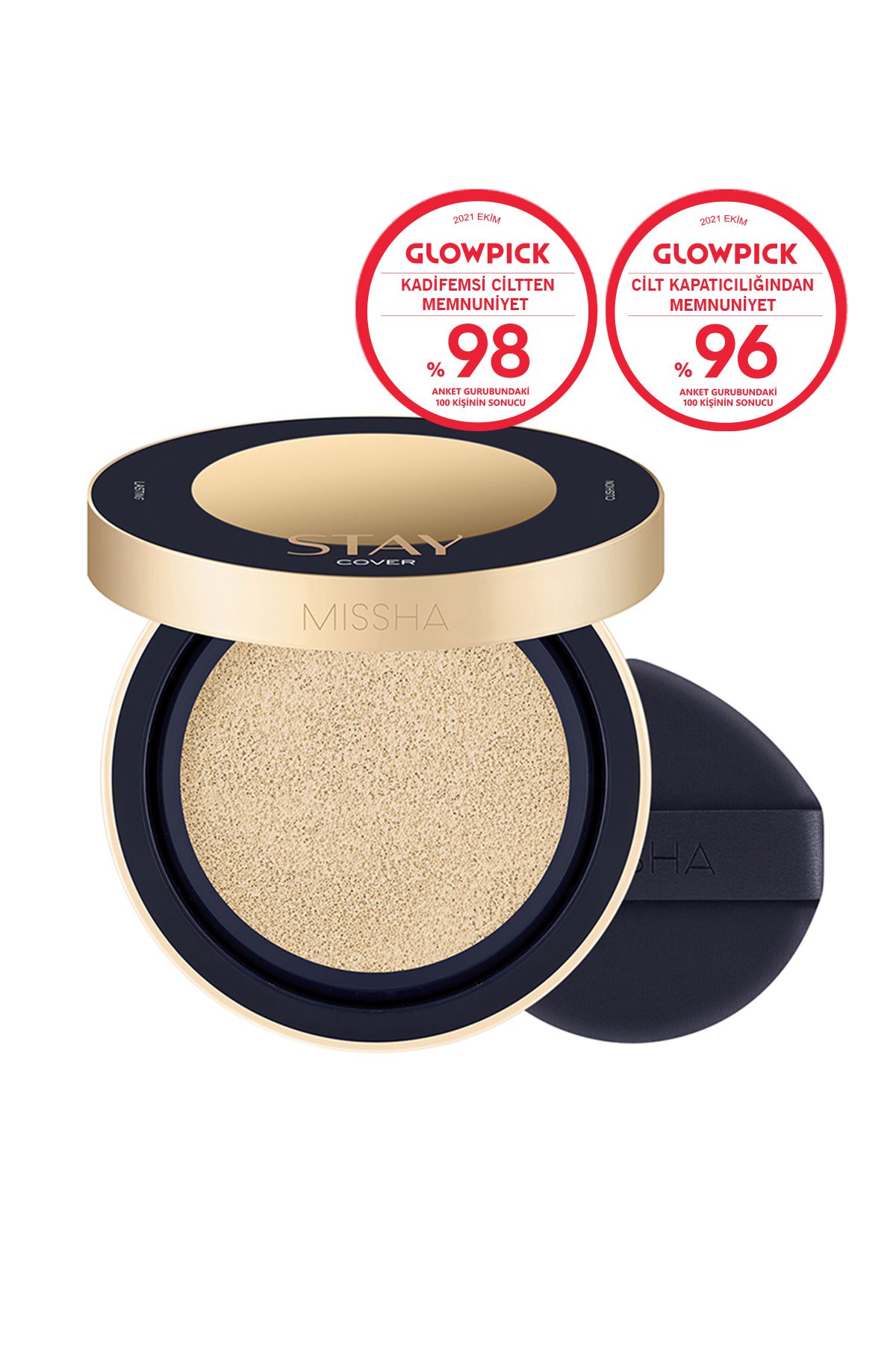Missha Uzun Süre Kalıcı, Yüksek Kapatıcılık Sağlayan Cushion Stay Cushion SPF40/PA++ (No.23 Sand)