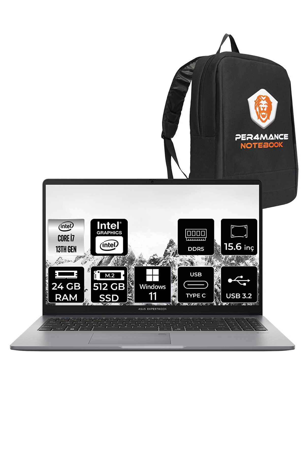 ExpertBook P1 Intel Core i7 13620H 24GB 512GB SSD 15.6
