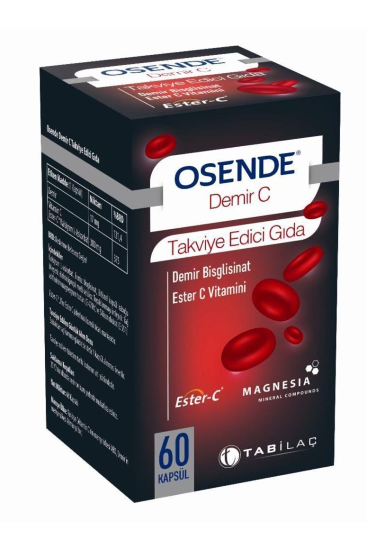 Osende Demir C - Demir Ester C Vitamini 60 Kapsül