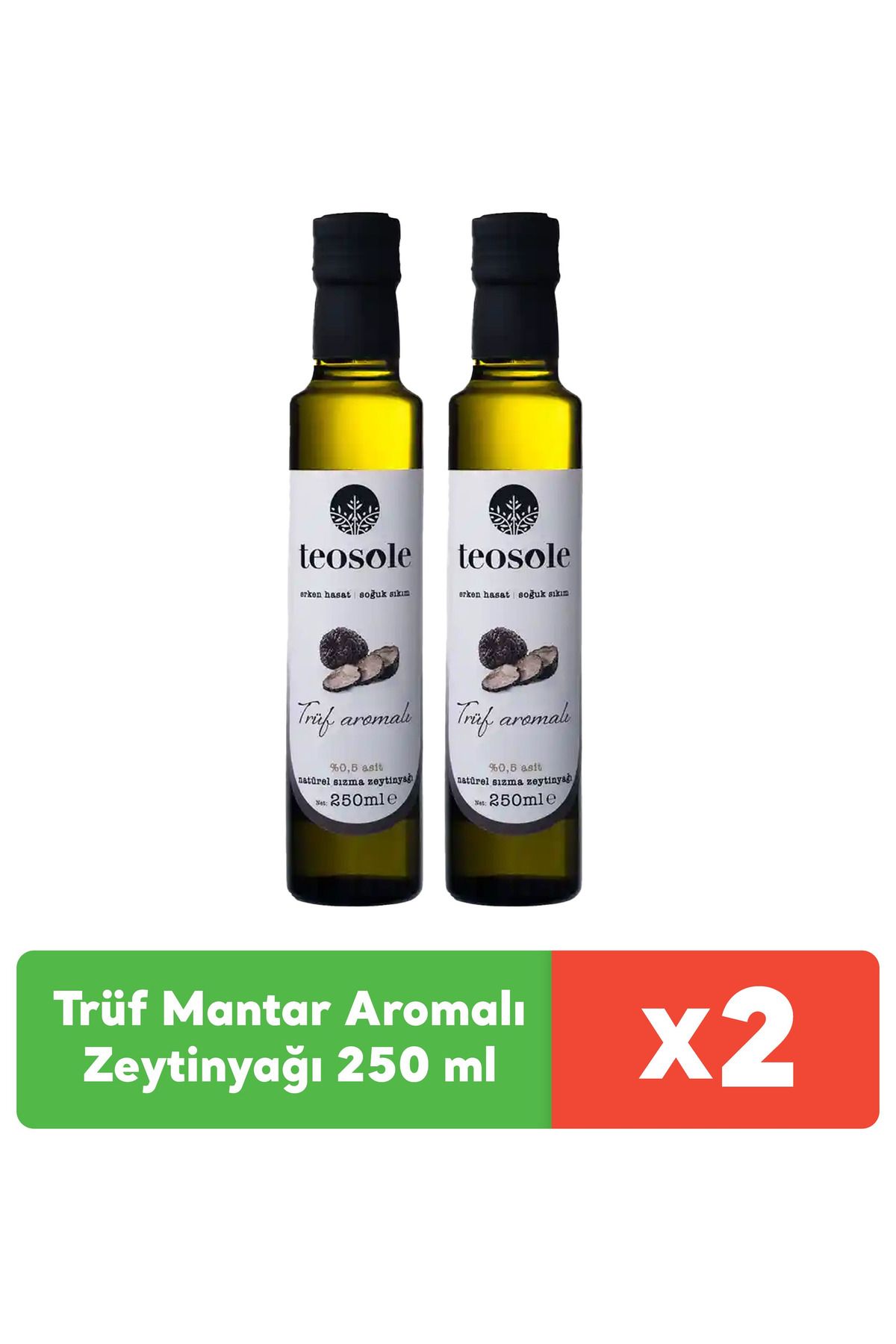 Teosole Trüf Mantar Aromalı Zeytinyağı 250 ml X 2 Adet