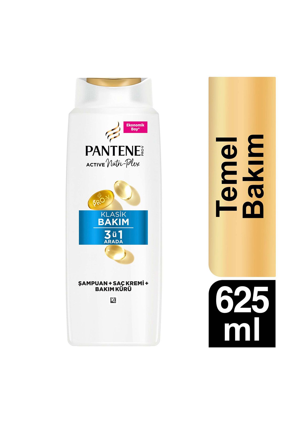 Pantene Temel Bakım 3'Ü 1 Arada Şampuan 625Ml