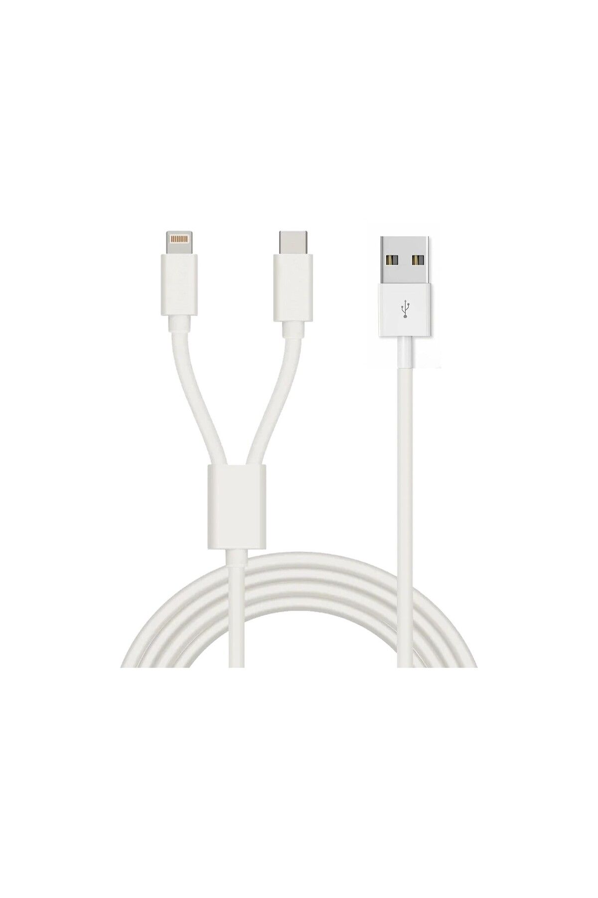 schitec 2in1 5a 120w Usba To Type-c Ve Lightning Hızlı Data Ve Şarj Kablosu 120cm Sx21c