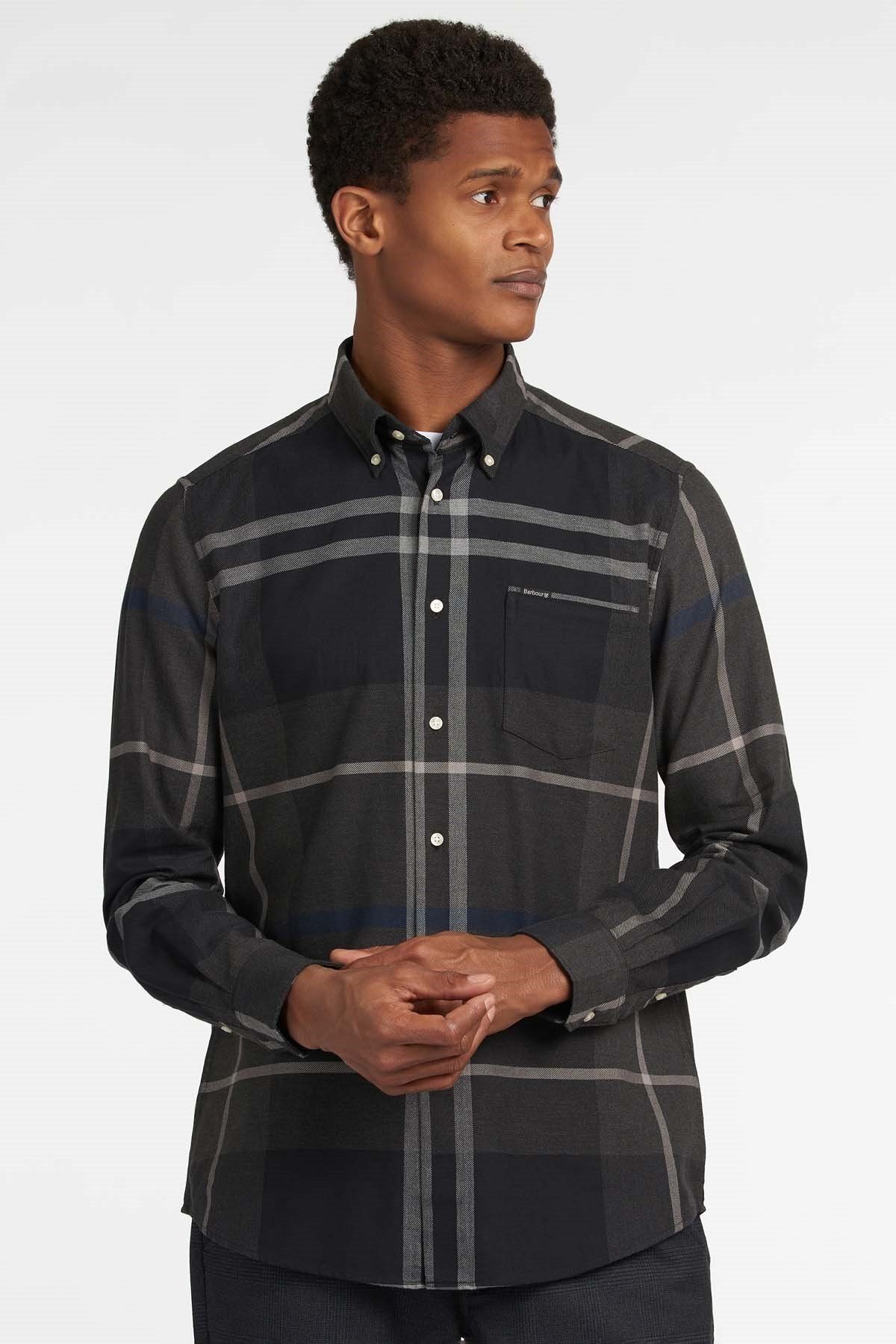 Barbour Erkek Dunoon Tailored Gömlek Gy38 Graphit
