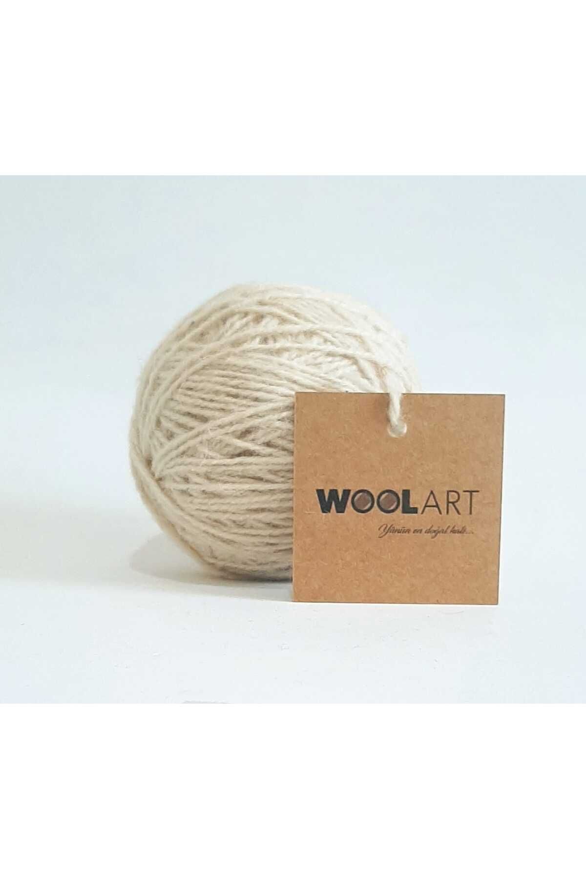 WoolArt %100 Yün Örgü ve Dokuma Ipi Boyasız