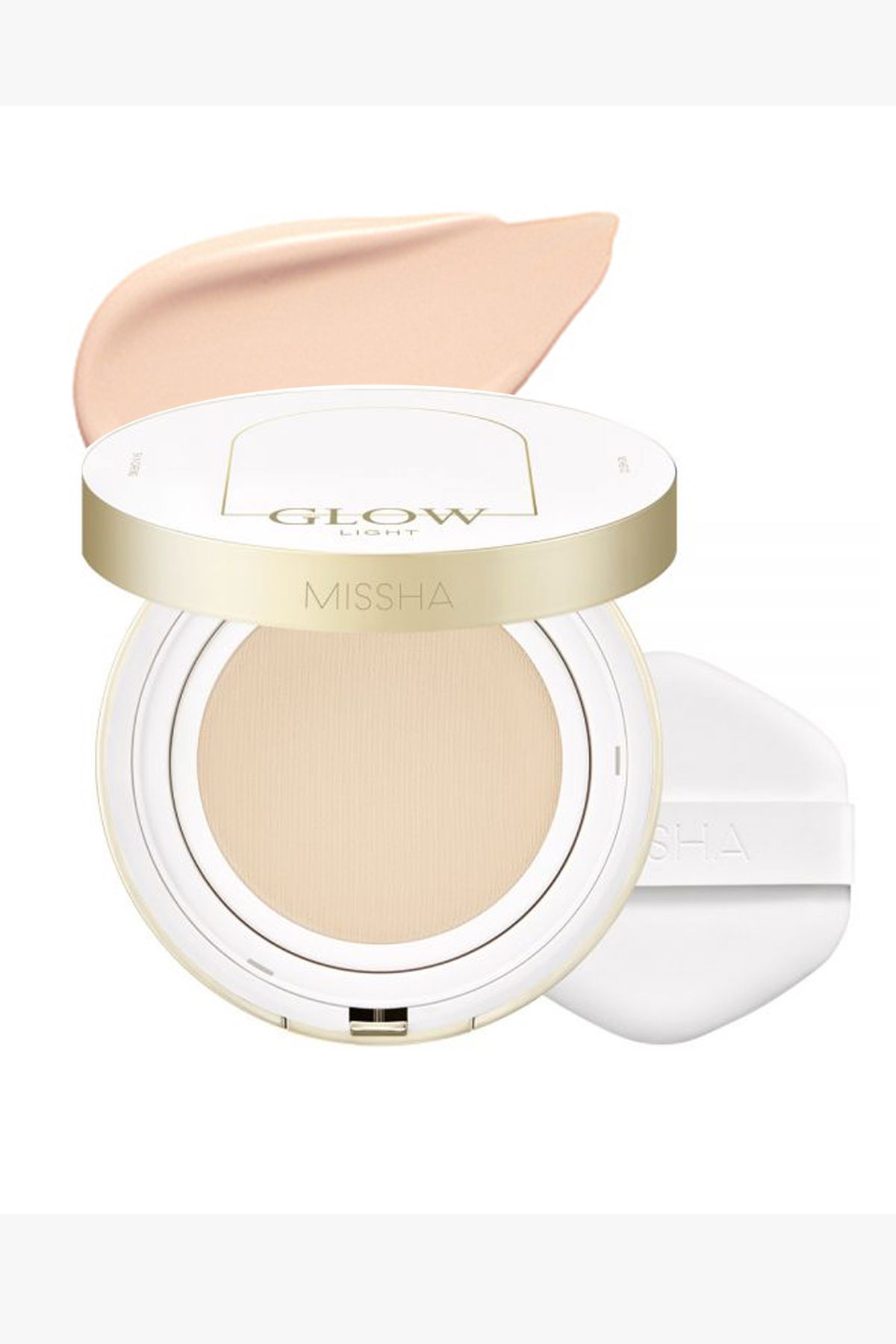 Missha Parlak Bitişli Kırışıklık Karşıtı Cushion Fondöten Glow Cushion Light (No.21P Fair) SPF 37+++