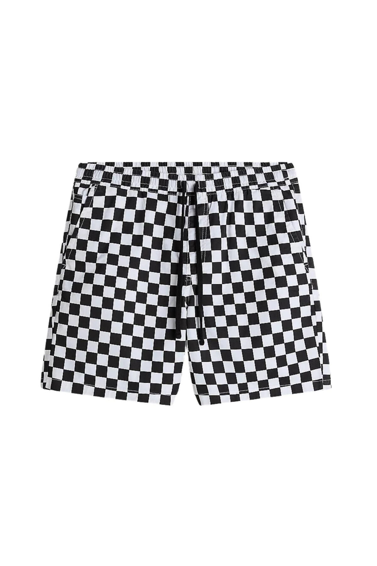 Vans Mn Range Relaxed Elastıc Short Checkerboard Erkek Şort
