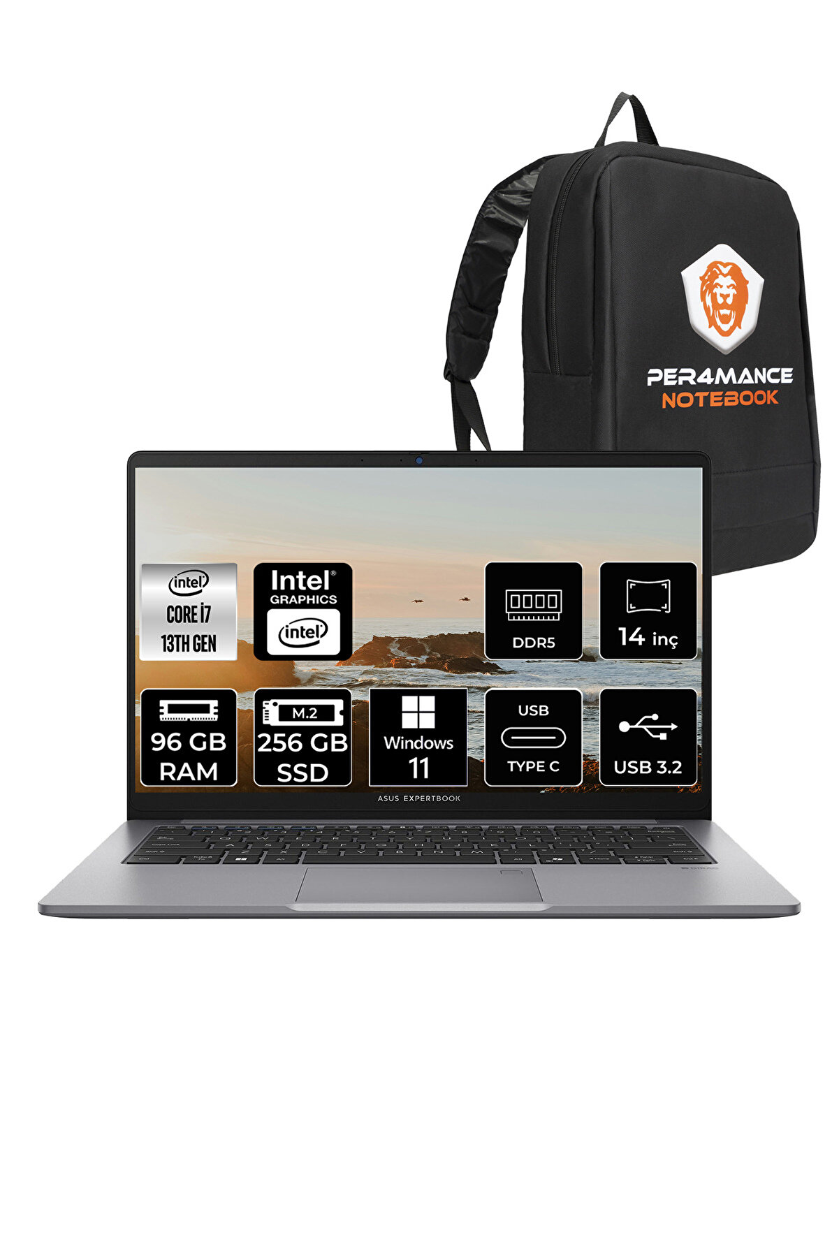 ExpertBook P1 Intel Core i7 13620H 96GB 256GB SSD 14