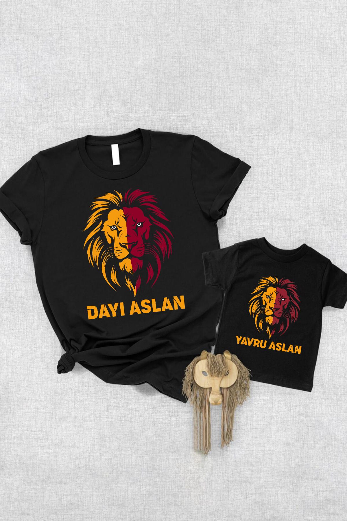 Tshirthane Leon Dayı Yavru Aslan (TEK ÜRÜN FİYATIDIR KOMBİN YAPMAK İÇİN EN AZ 2 ADET SEPETE EKLEYİNİZ)