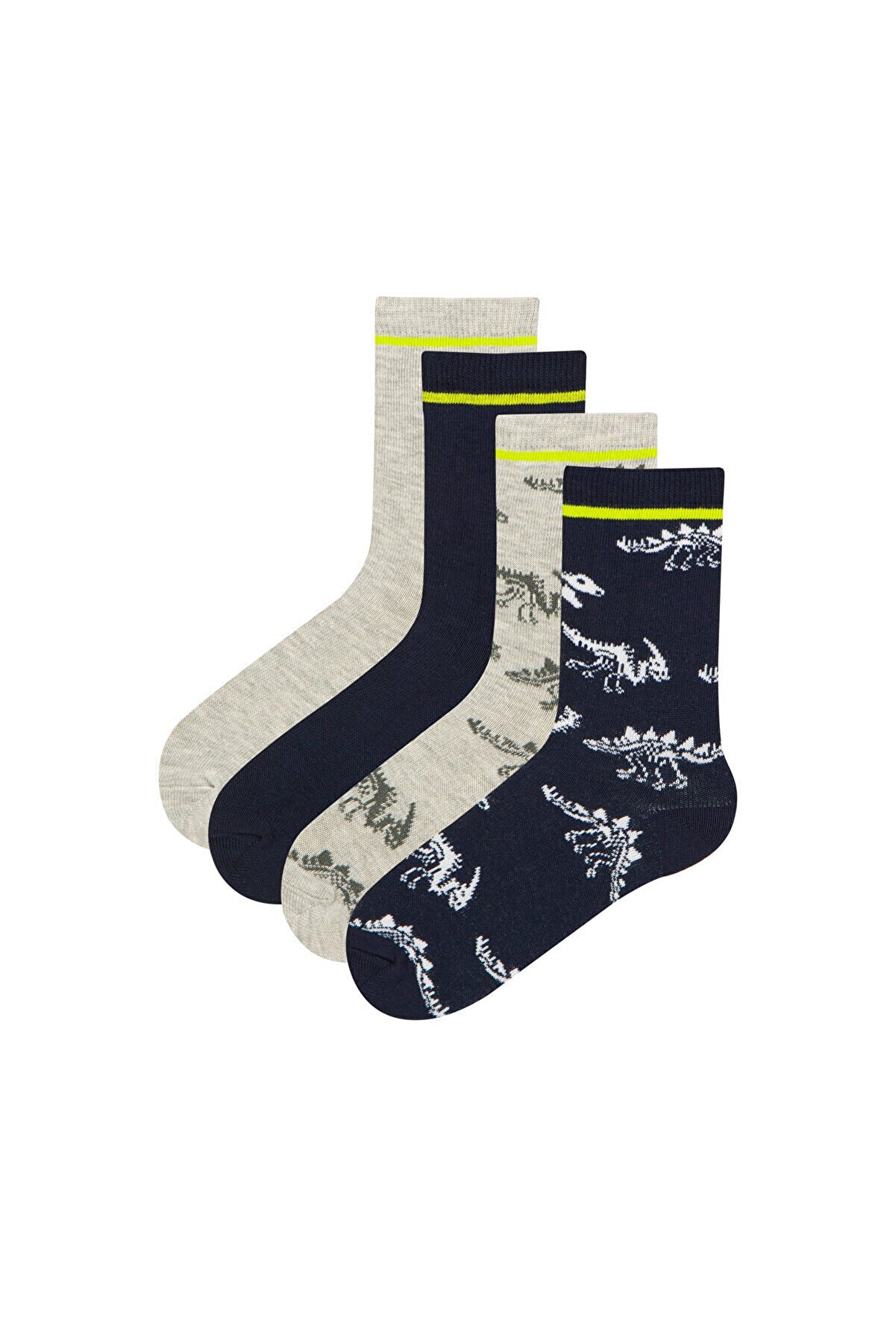 Penti Çok Renkli Navy Dino 4 lü Soket Çorap